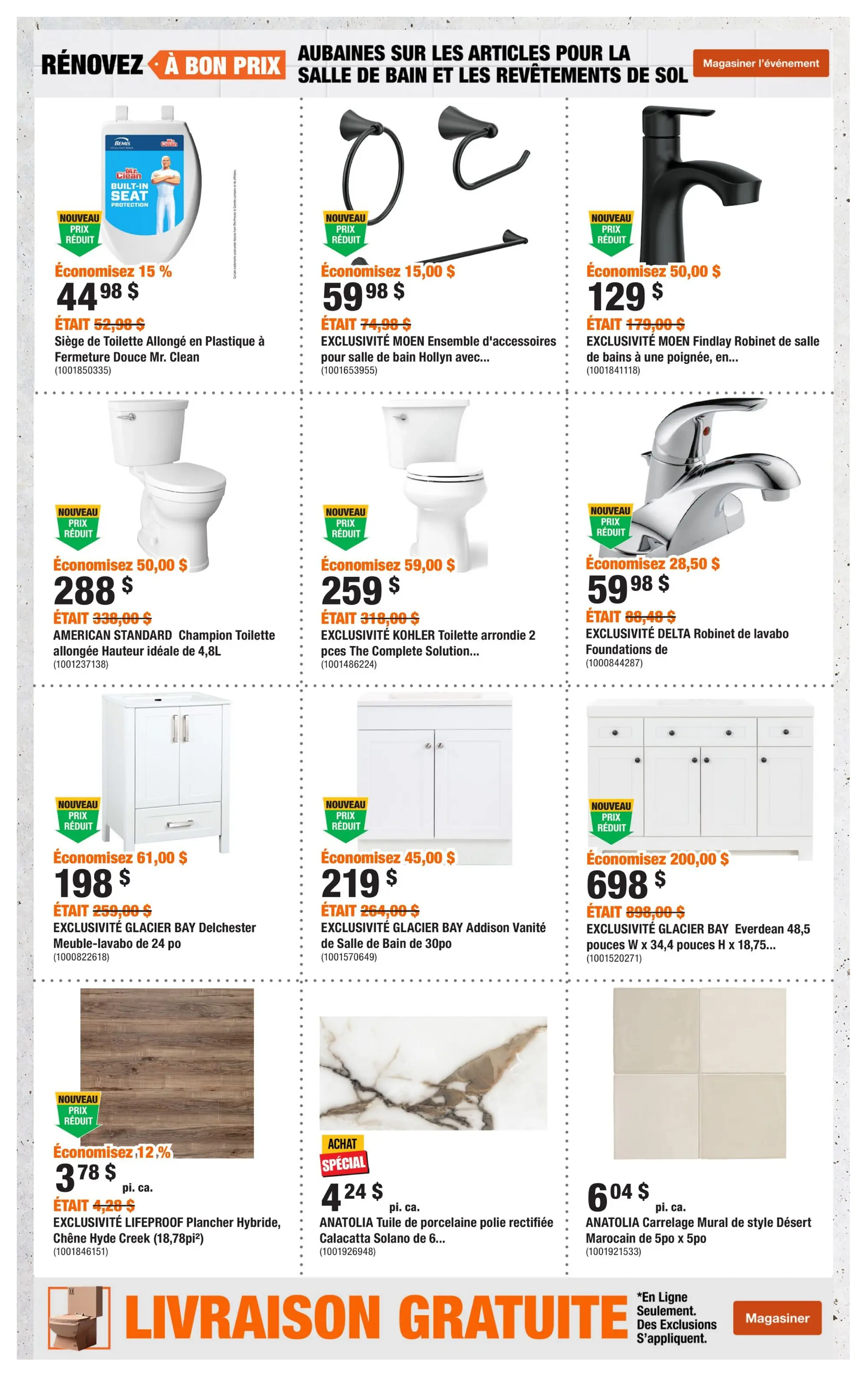 Circulaire Home Depot — page 4, du 24 septembre au 7 octobre 2026