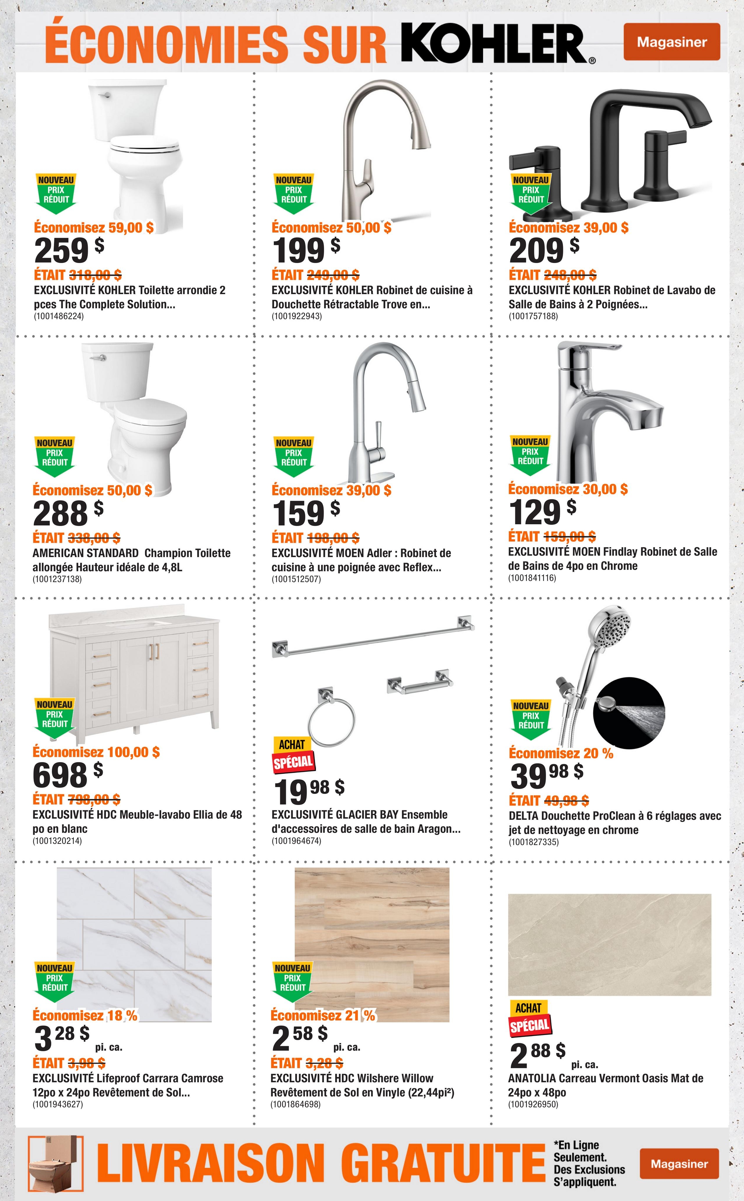 Circulaire Home Depot — page 4, du 8 au 21 octobre 2026