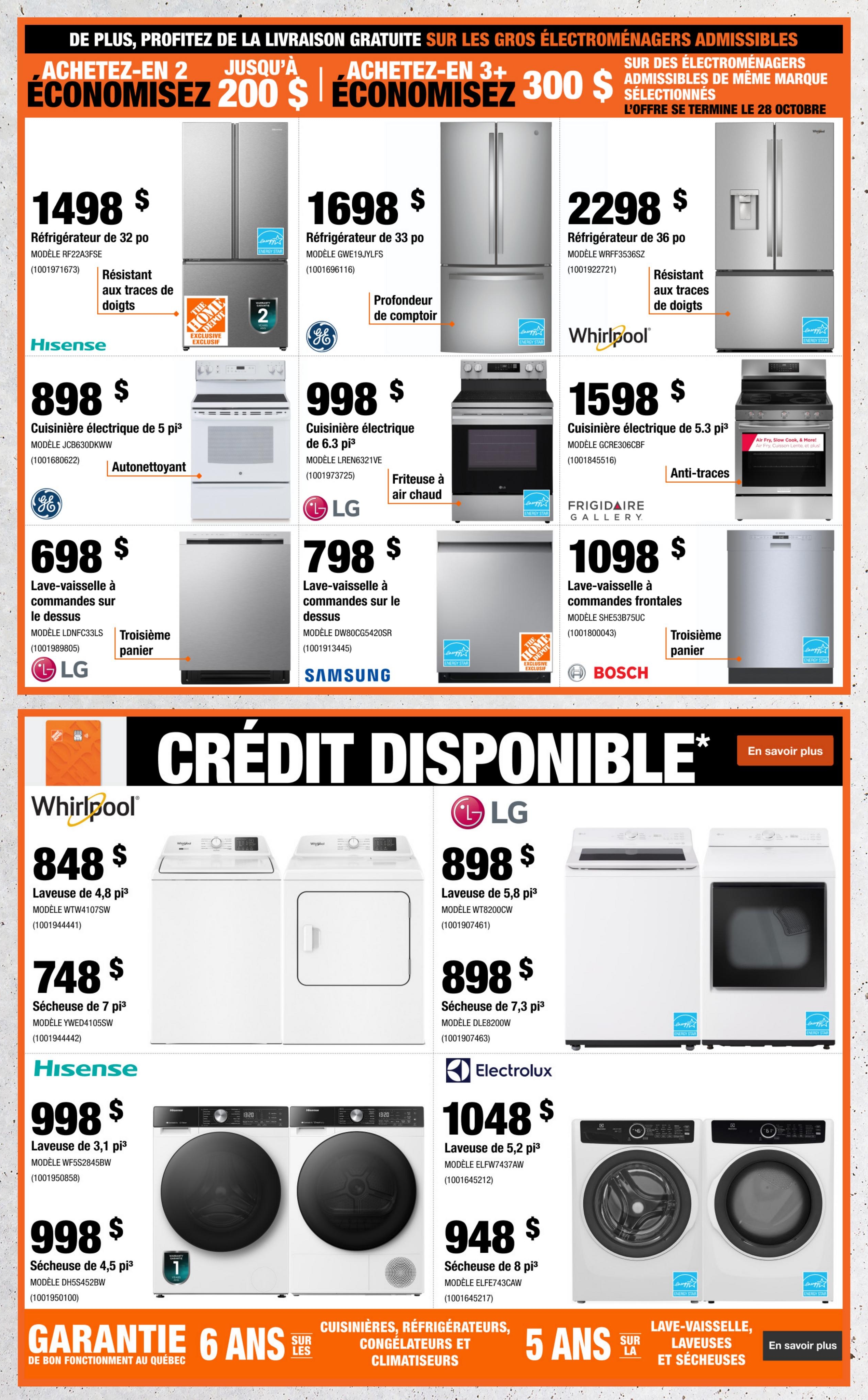 Circulaire Home Depot — page 6, du 8 au 21 octobre 2026