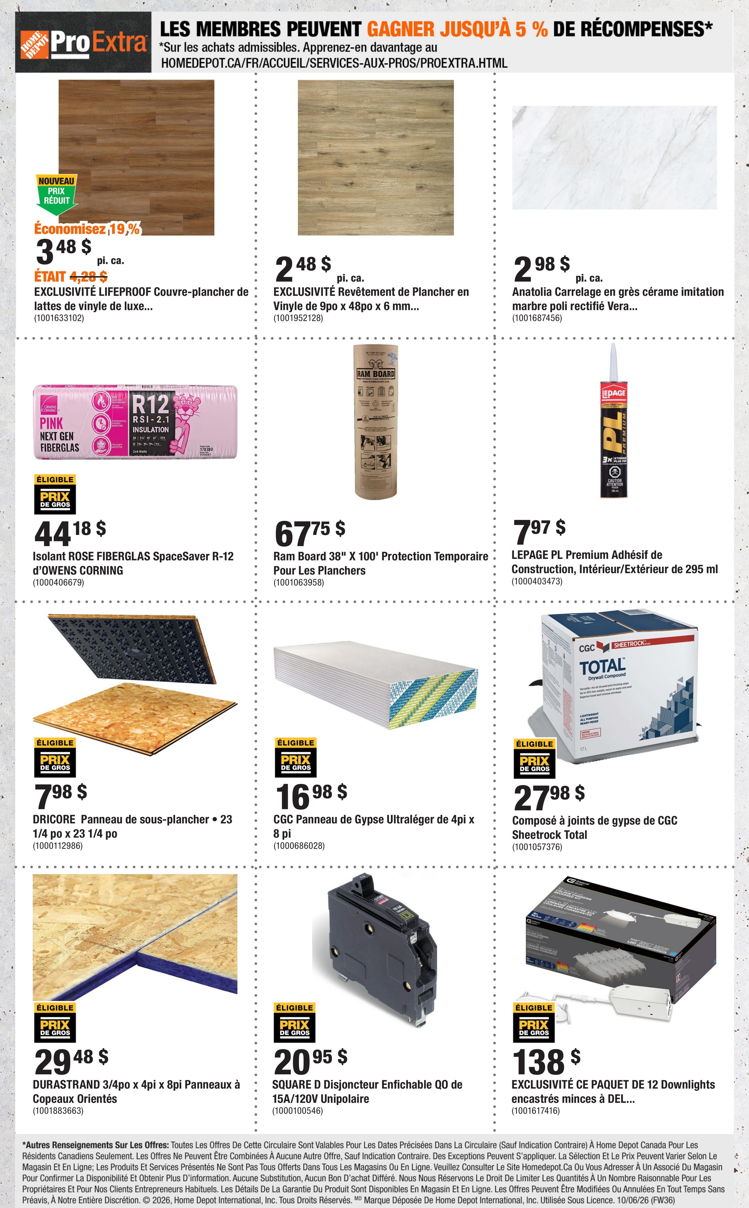 Circulaire Home Depot — page 8, du 8 au 21 octobre 2026