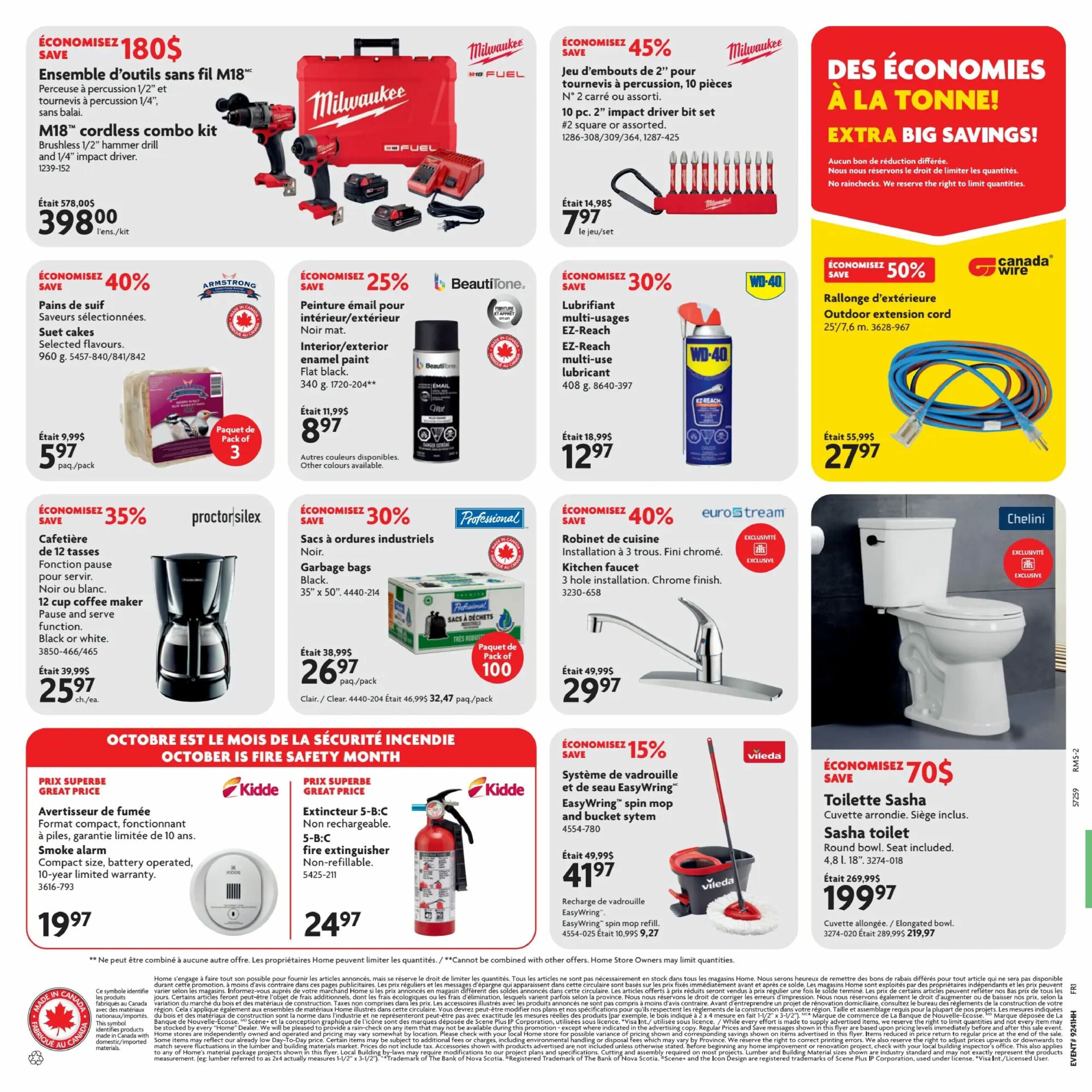 Circulaire Home Hardware — page 3, du 8 au 21 octobre 2026