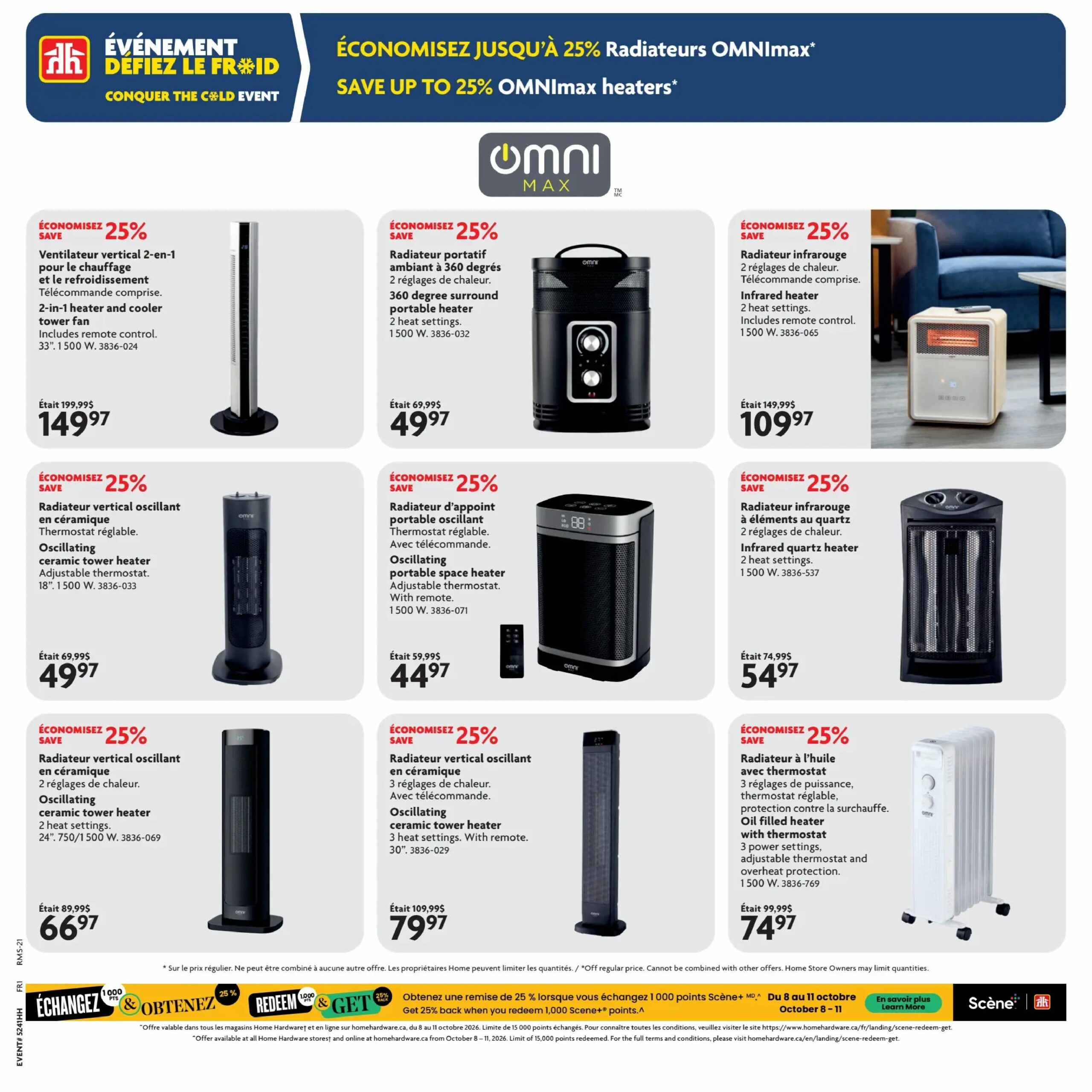 Circulaire Home Hardware — page 25, du 8 au 21 octobre 2026