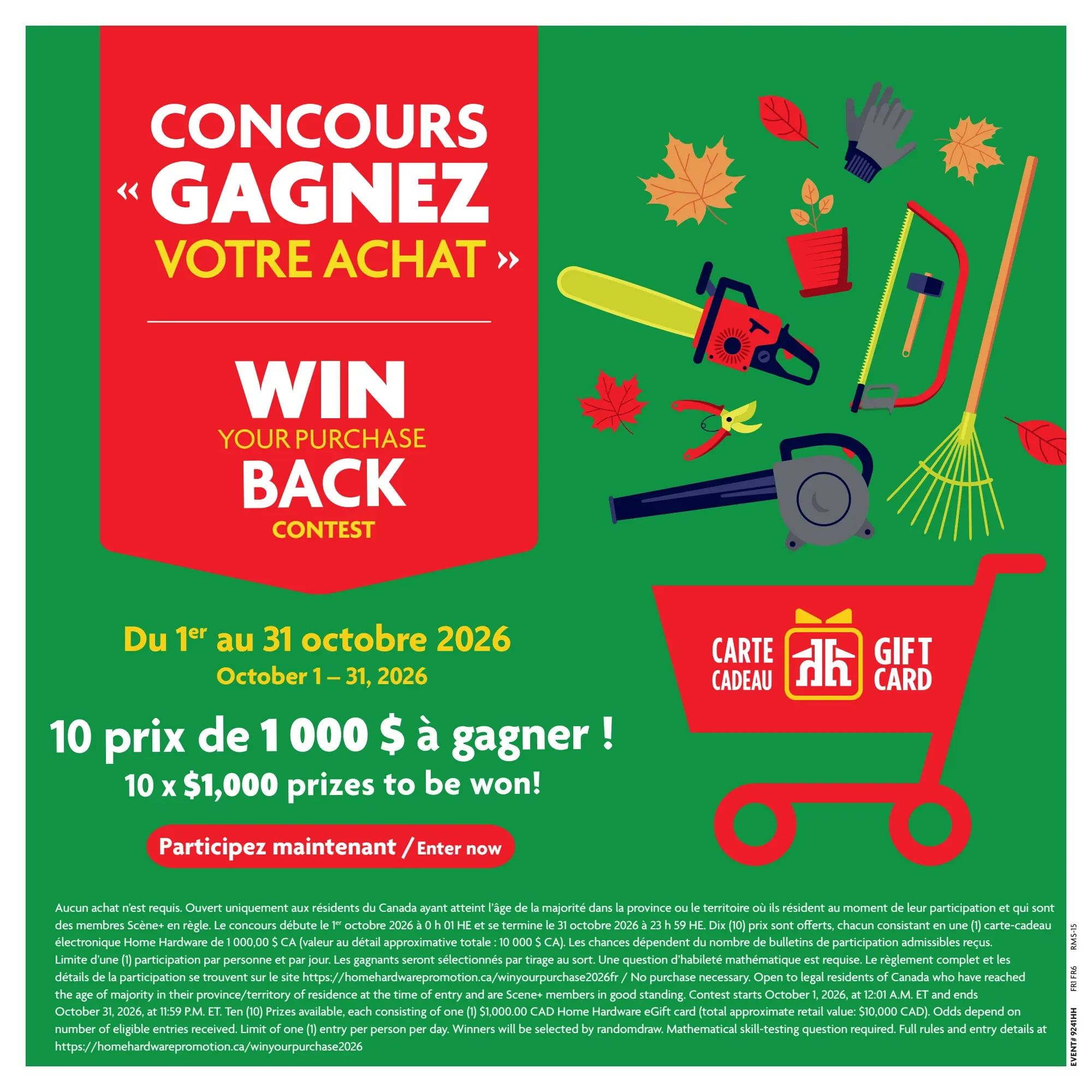 Circulaire Home Hardware — page 40, du 8 au 21 octobre 2026