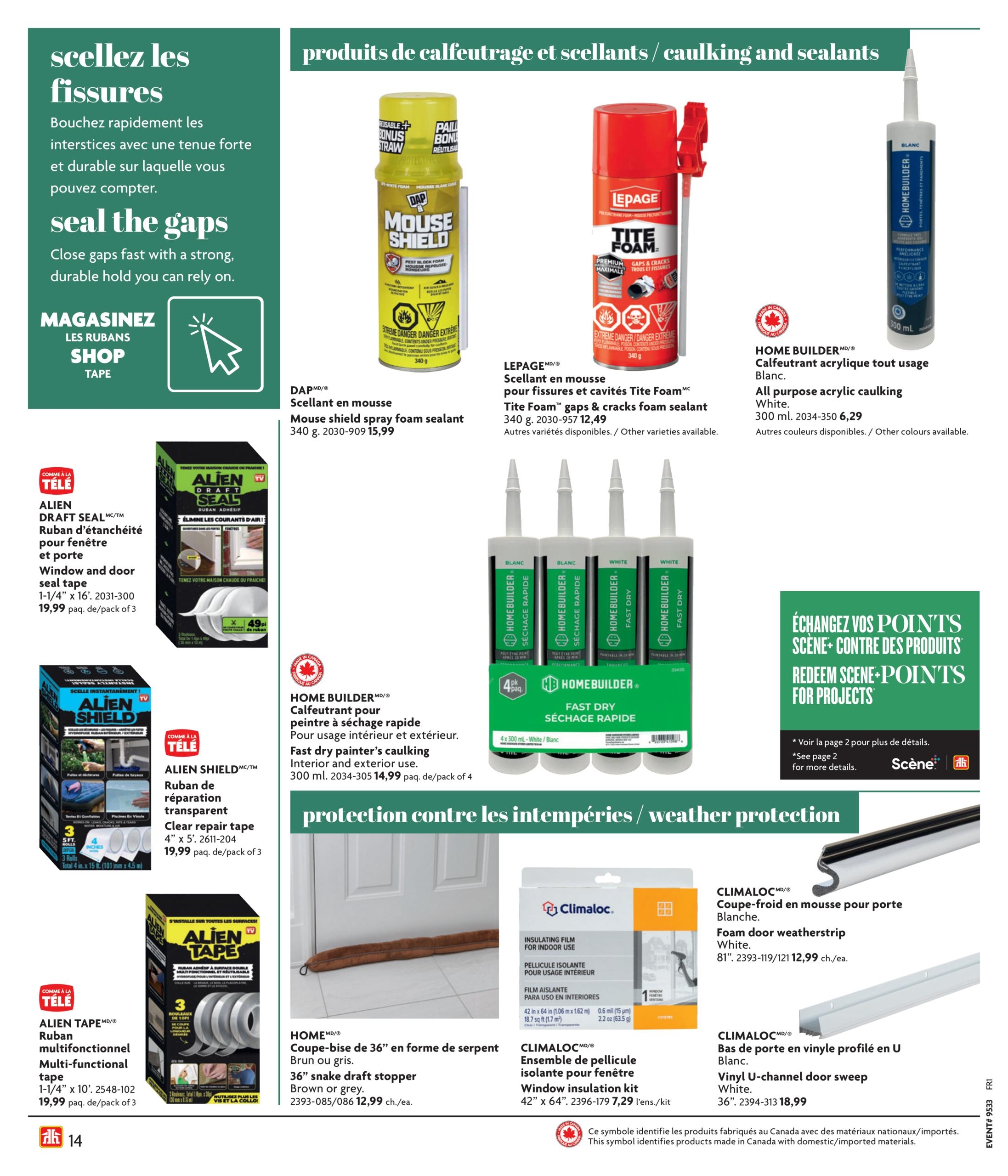 Circulaire Home Hardware Automne Et Hiver — page 14, du 13 août au 4 novembre 2026