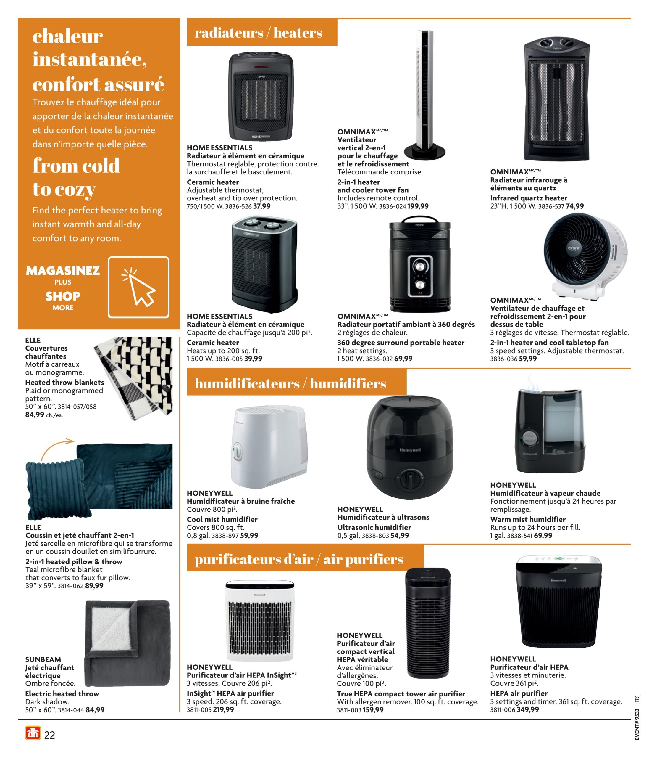 Circulaire Home Hardware Automne Et Hiver — page 22, du 13 août au 4 novembre 2026