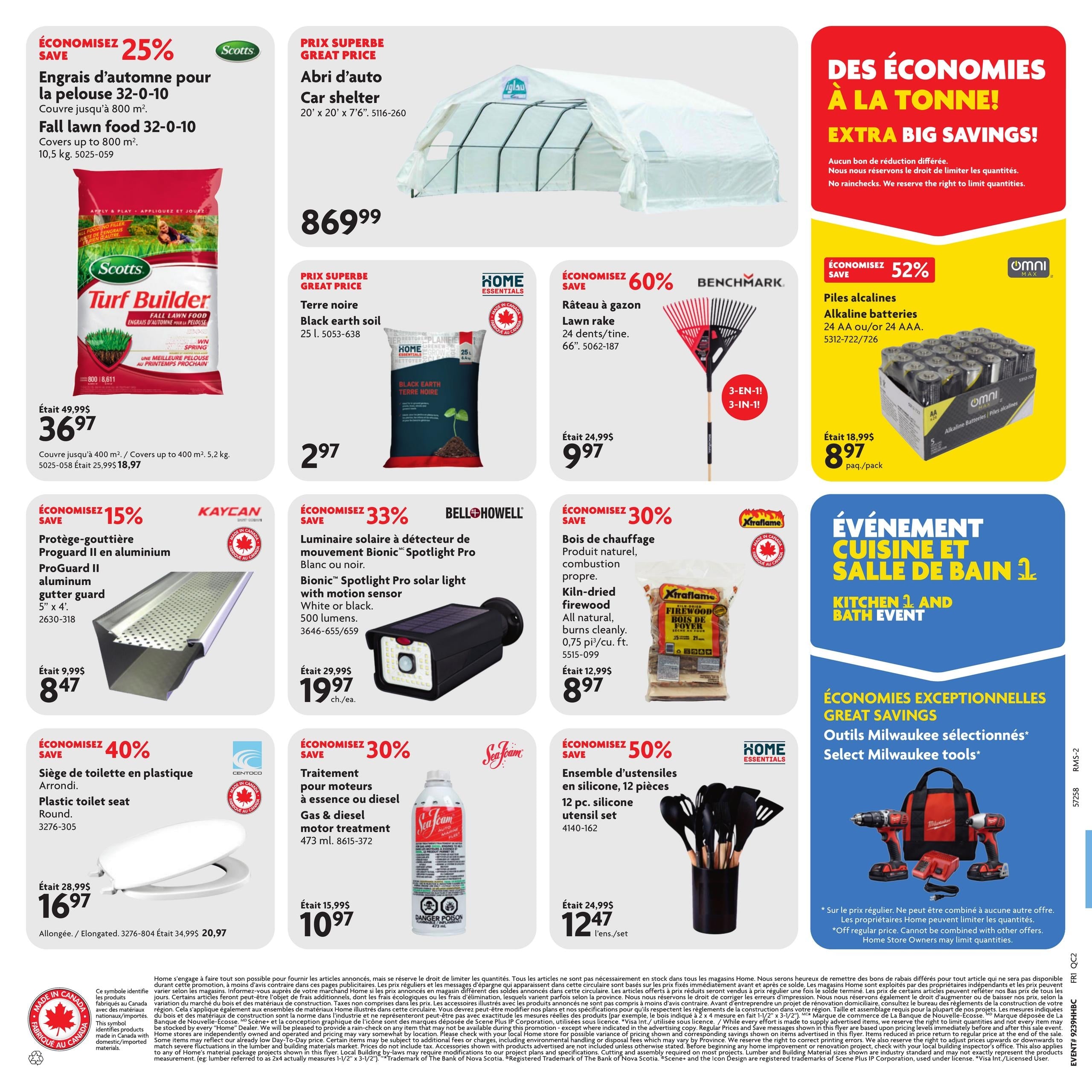 Circulaire Home Hardware Centre De Renovation — page 2, du 24 septembre au 7 octobre 2026