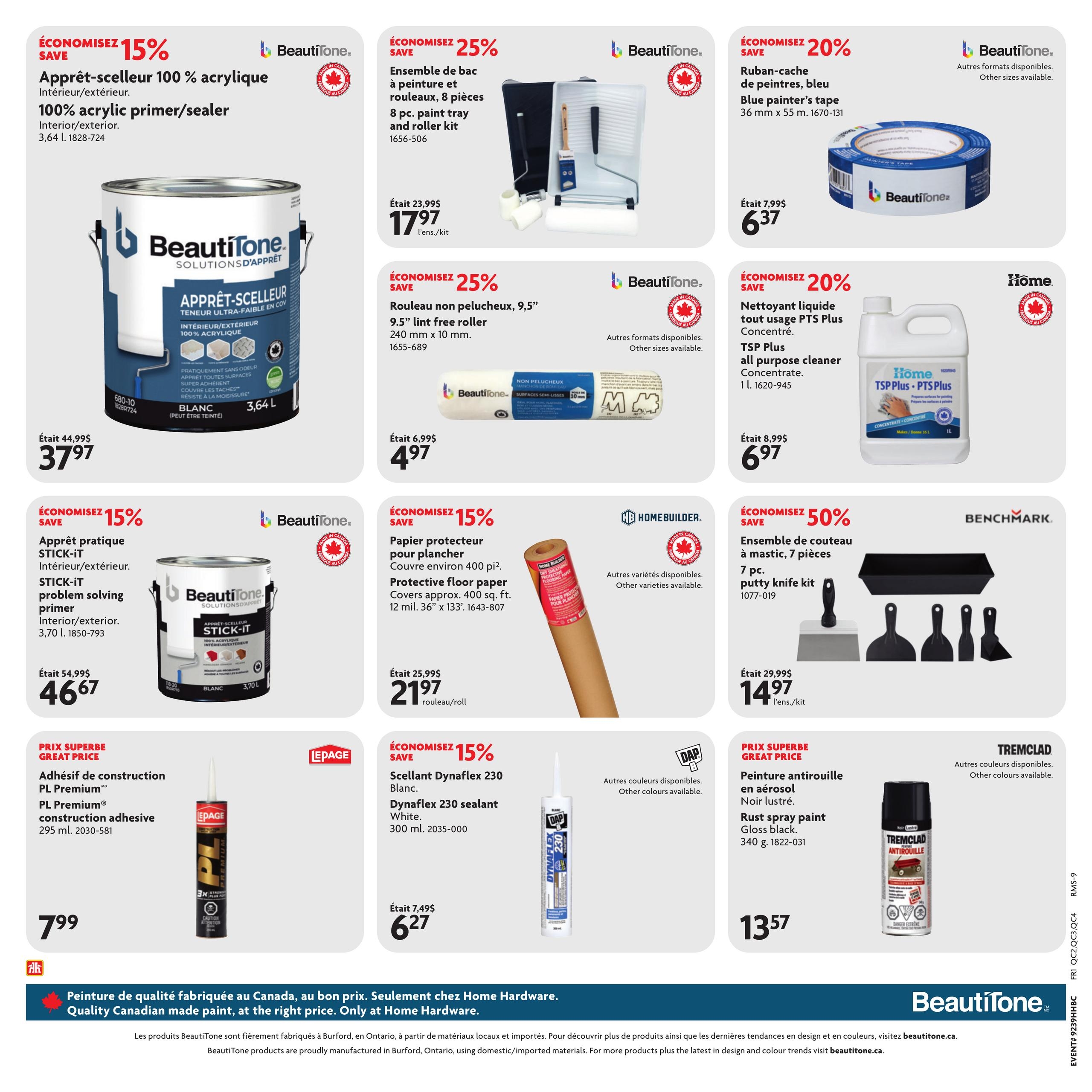 Circulaire Home Hardware Centre De Renovation — page 17, du 24 septembre au 7 octobre 2026