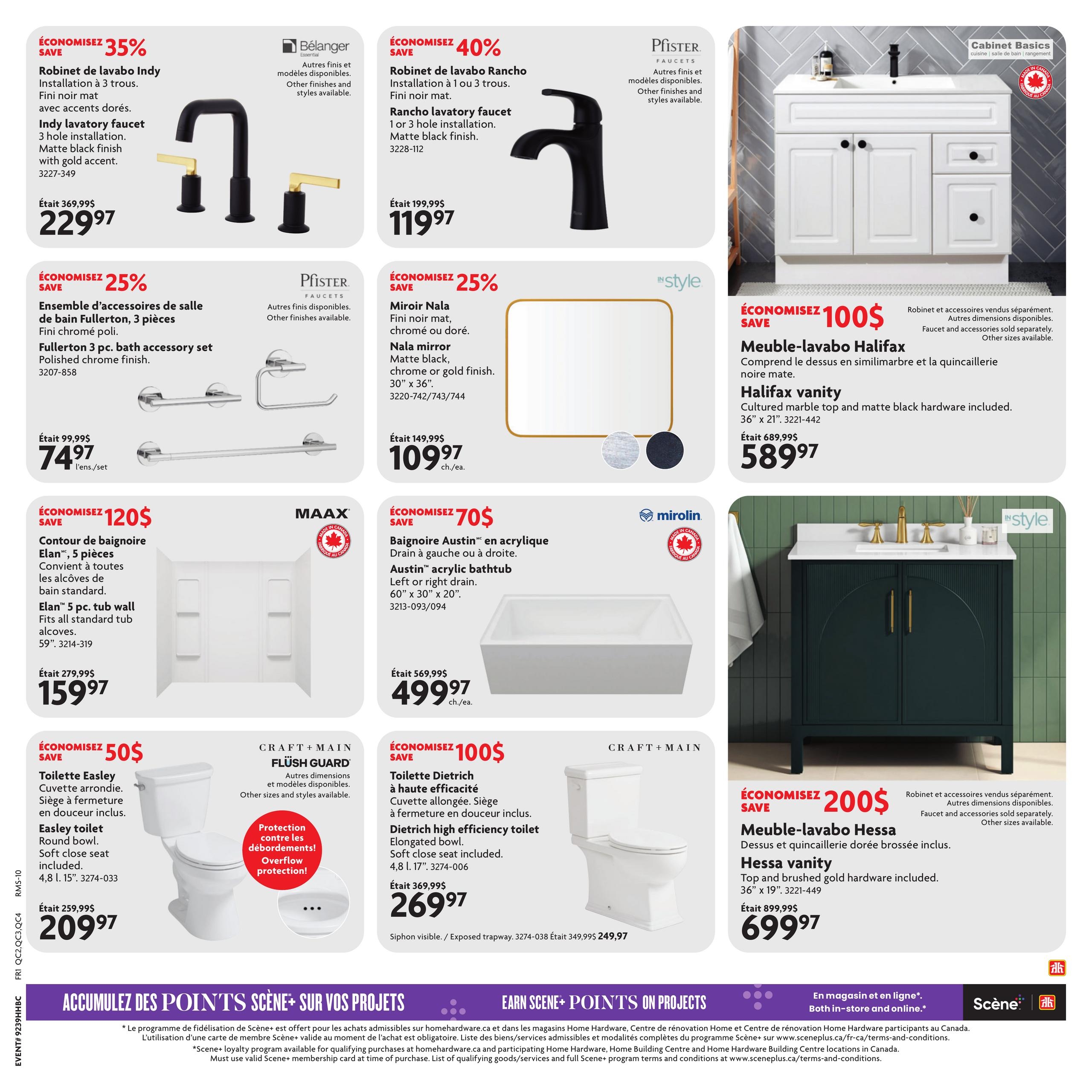 Circulaire Home Hardware Centre De Renovation — page 18, du 24 septembre au 7 octobre 2026