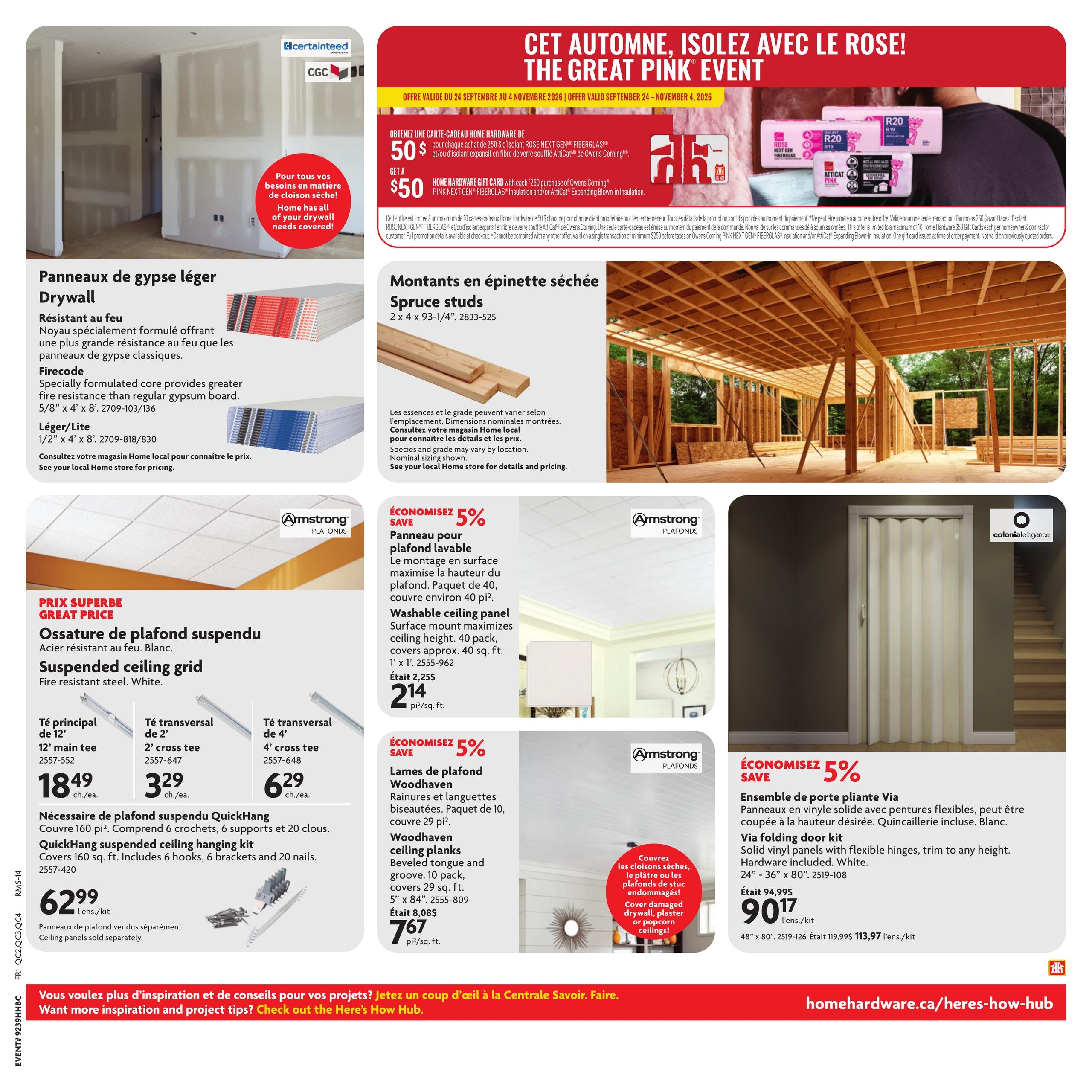 Circulaire Home Hardware Centre De Renovation — page 27, du 24 septembre au 7 octobre 2026