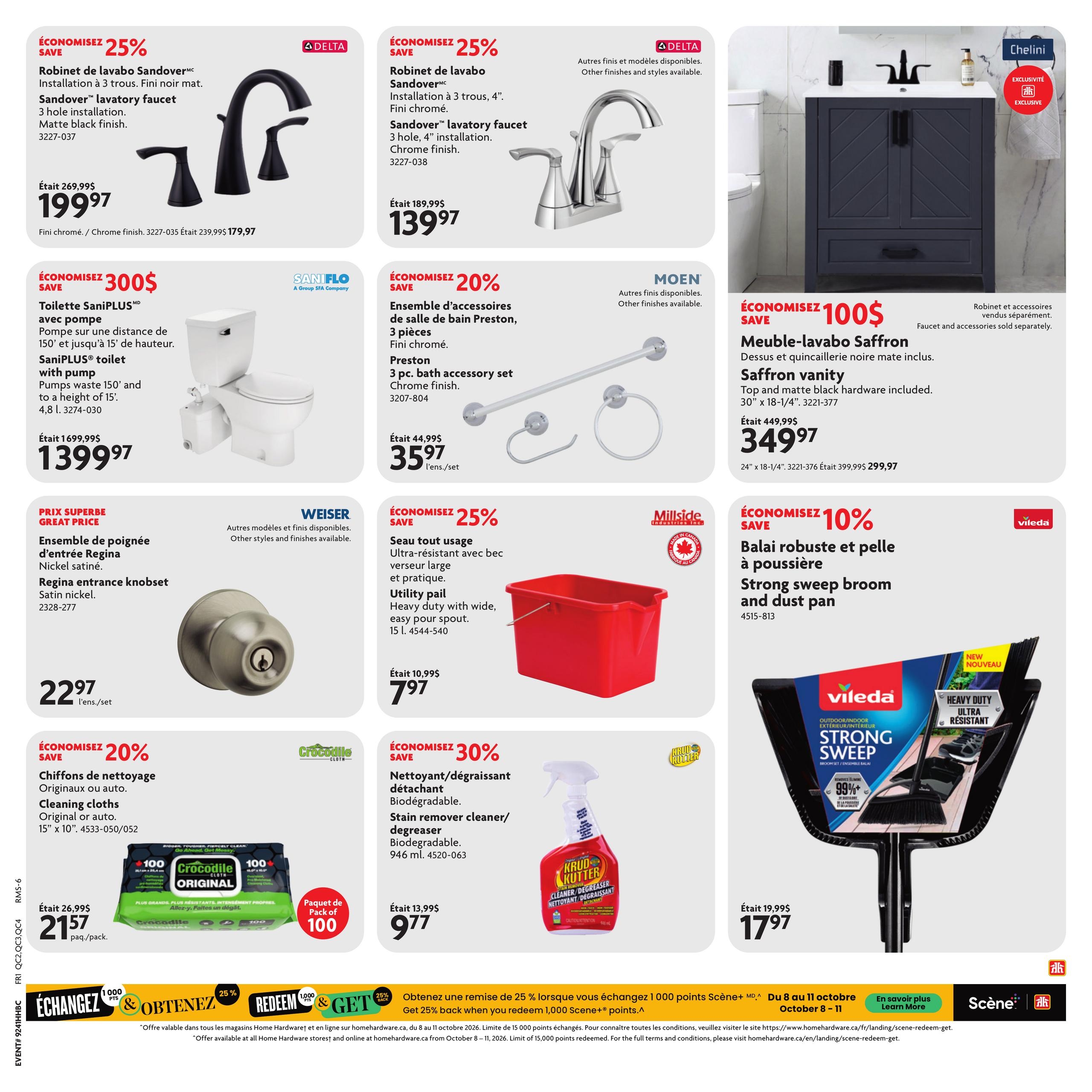 Circulaire Home Hardware Centre De Renovation — page 9, du 8 au 21 octobre 2026