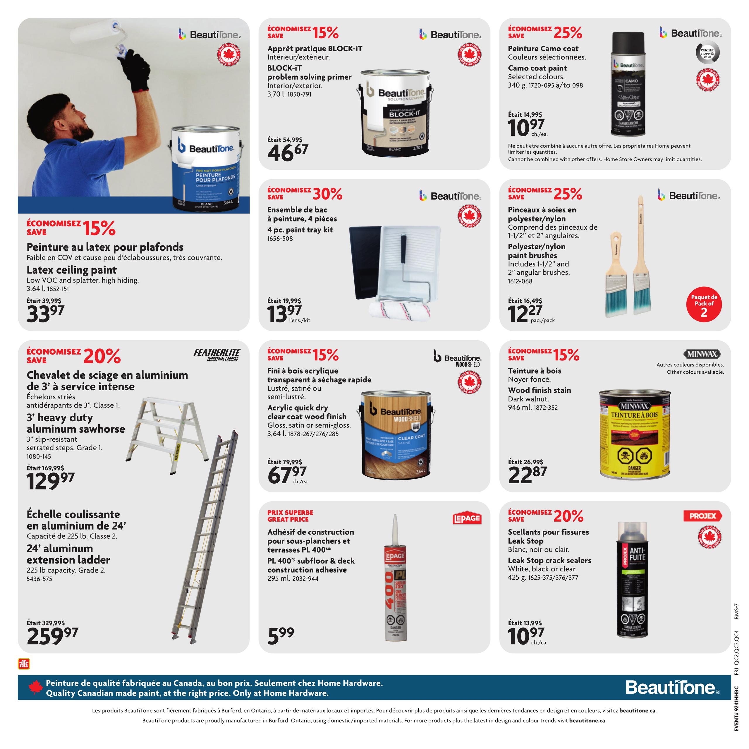 Circulaire Home Hardware Centre De Renovation — page 10, du 8 au 21 octobre 2026