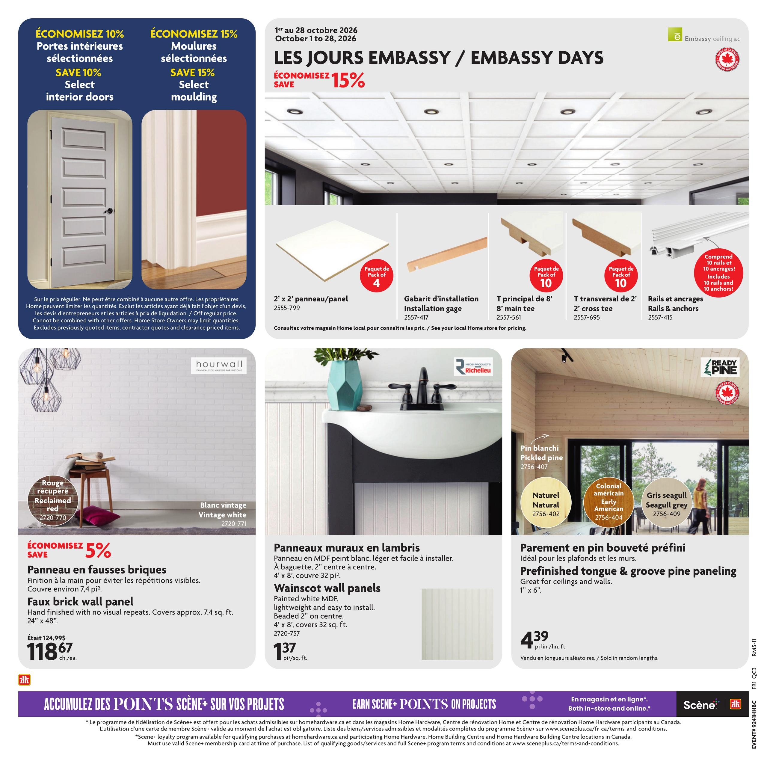 Circulaire Home Hardware Centre De Renovation — page 23, du 8 au 21 octobre 2026