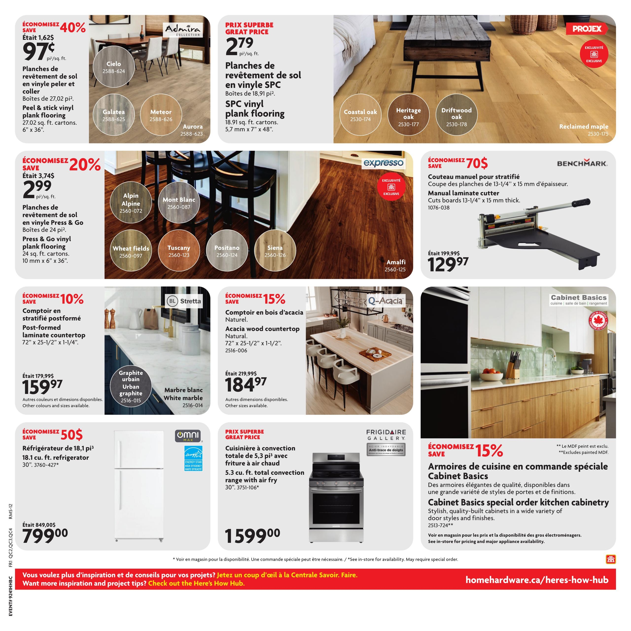 Circulaire Home Hardware Centre De Renovation — page 24, du 8 au 21 octobre 2026