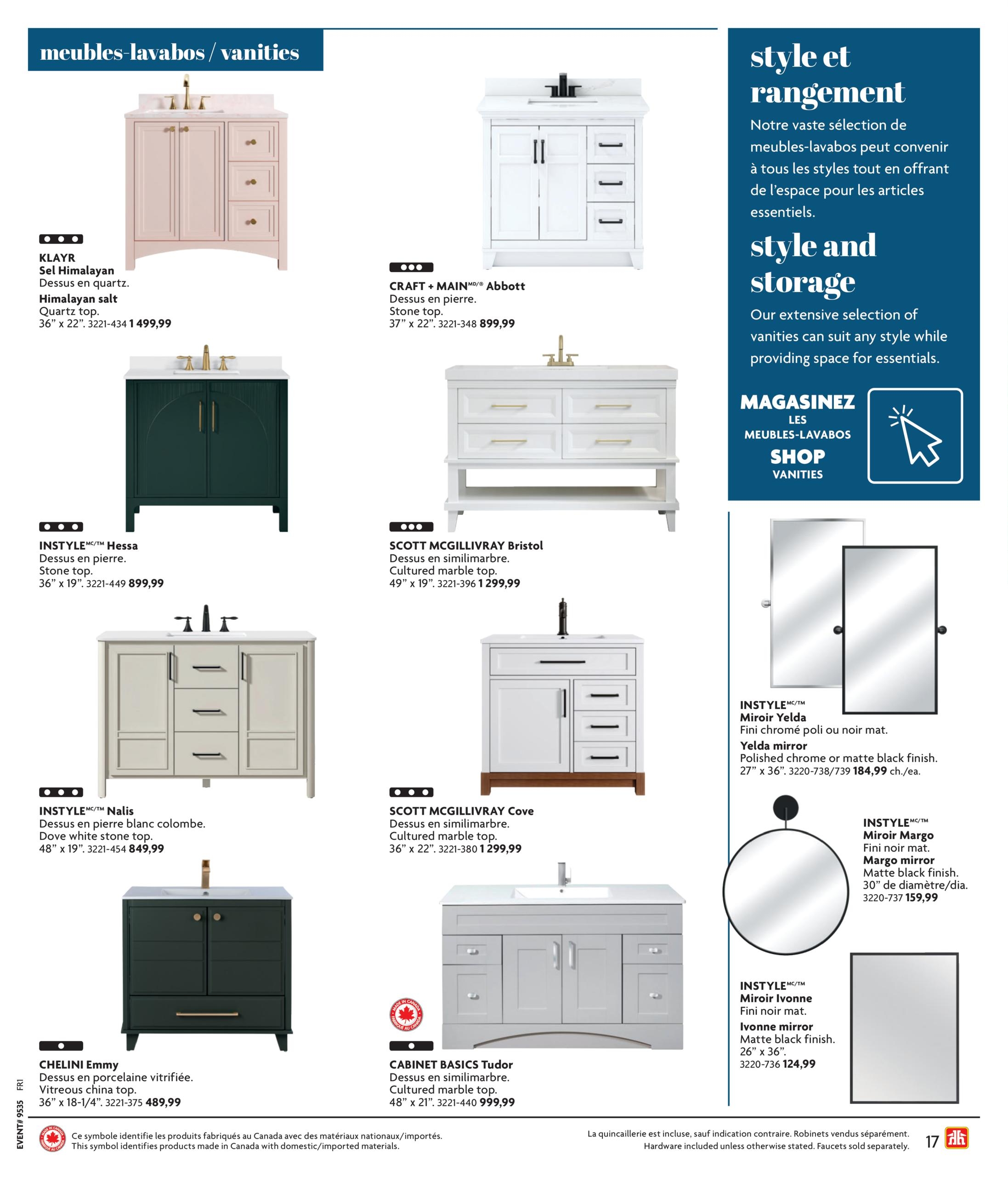 Circulaire Home Hardware Cuisine Et Salle De Bain — page 17, du 27 août au 18 novembre 2026