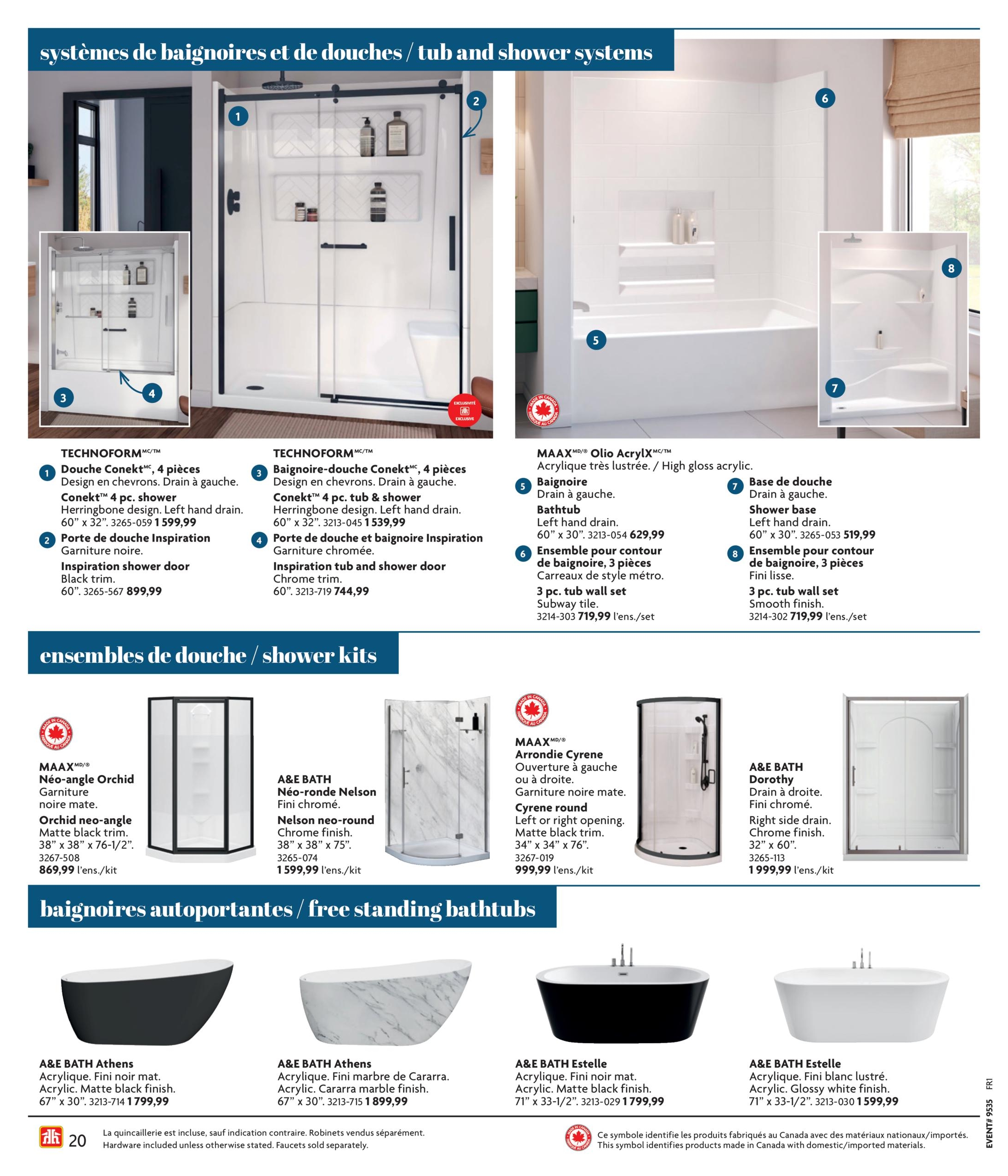 Circulaire Home Hardware Cuisine Et Salle De Bain — page 20, du 27 août au 18 novembre 2026