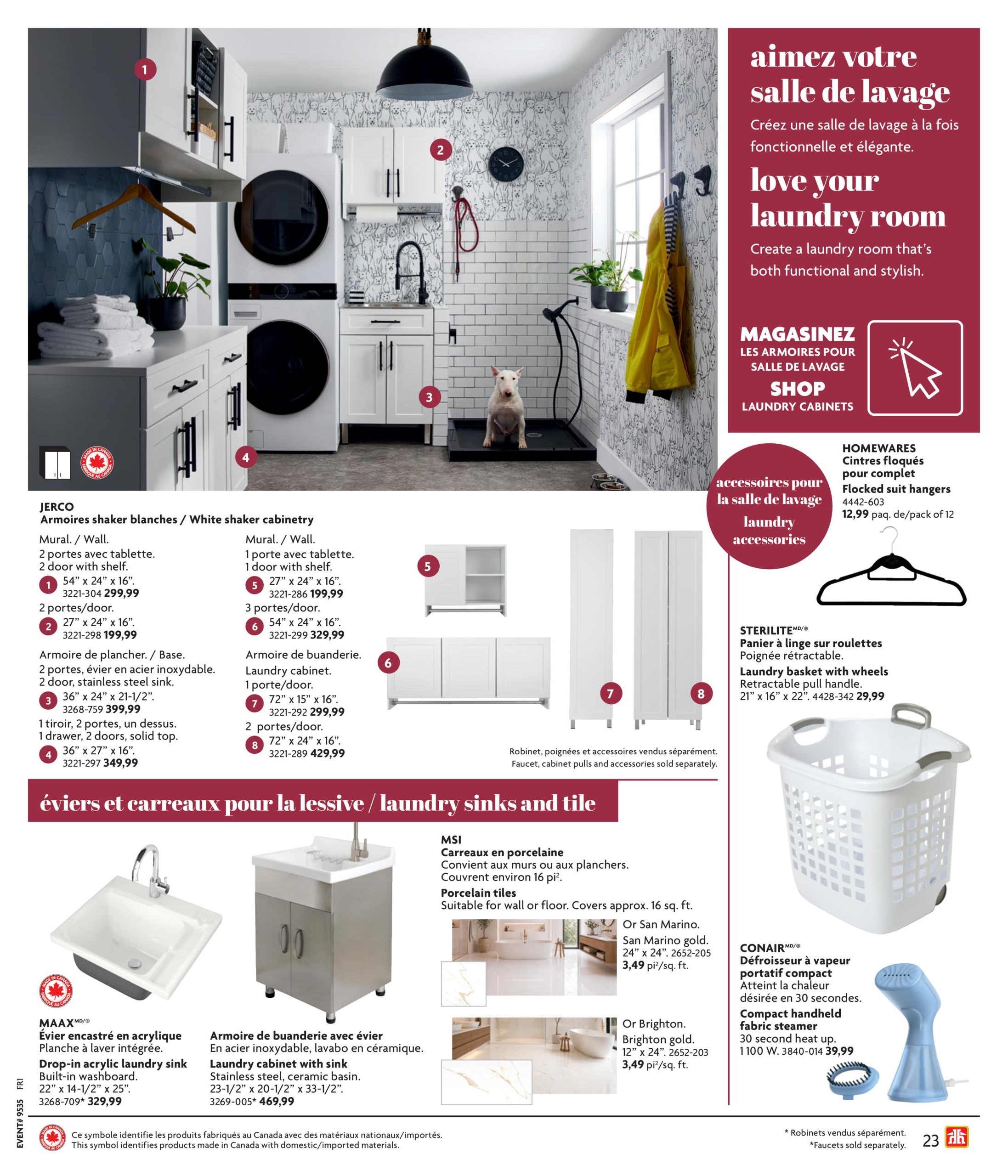 Circulaire Home Hardware Cuisine Et Salle De Bain — page 23, du 27 août au 18 novembre 2026
