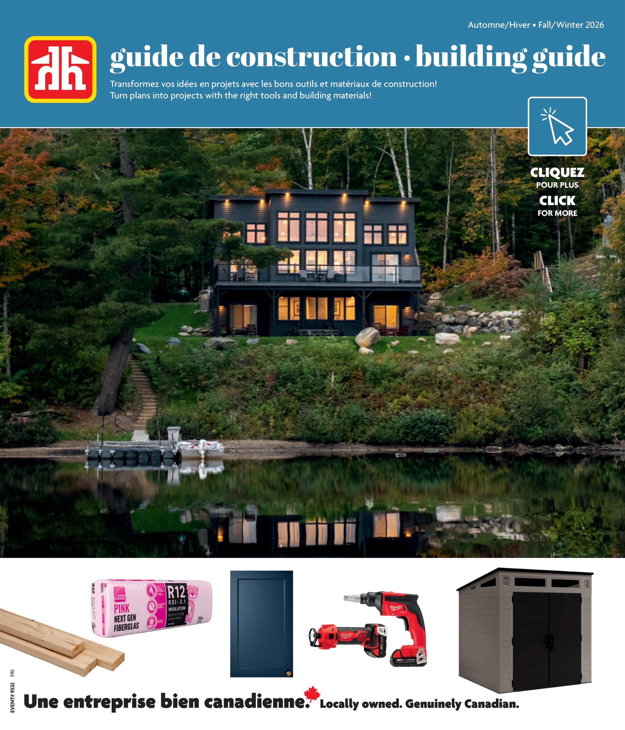 Circulaire Home Hardware Guide De Construction — page 1, du 1 octobre au 30 janvier 2027