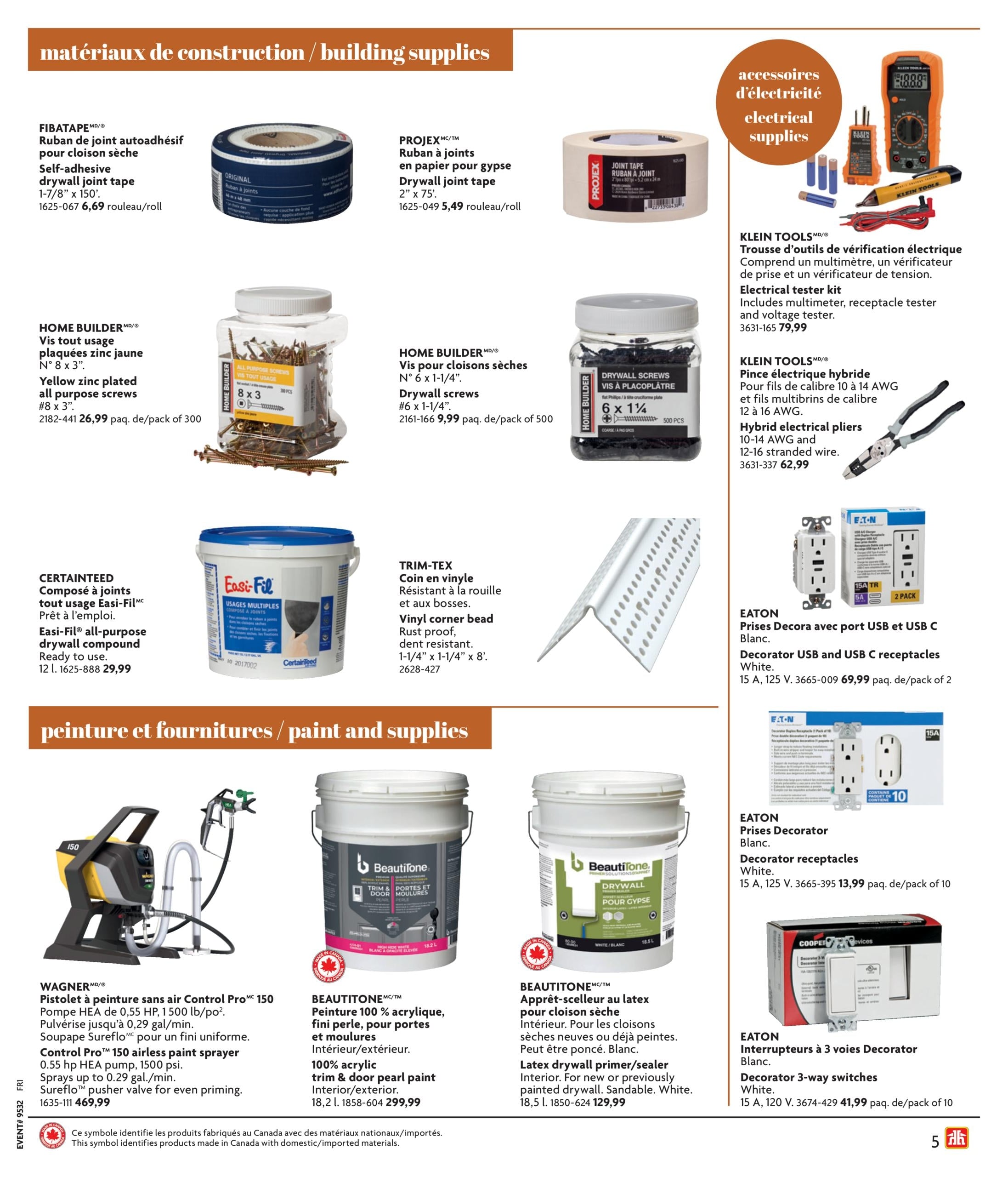 Circulaire Home Hardware Guide De Construction — page 5, du 1 octobre au 30 janvier 2027