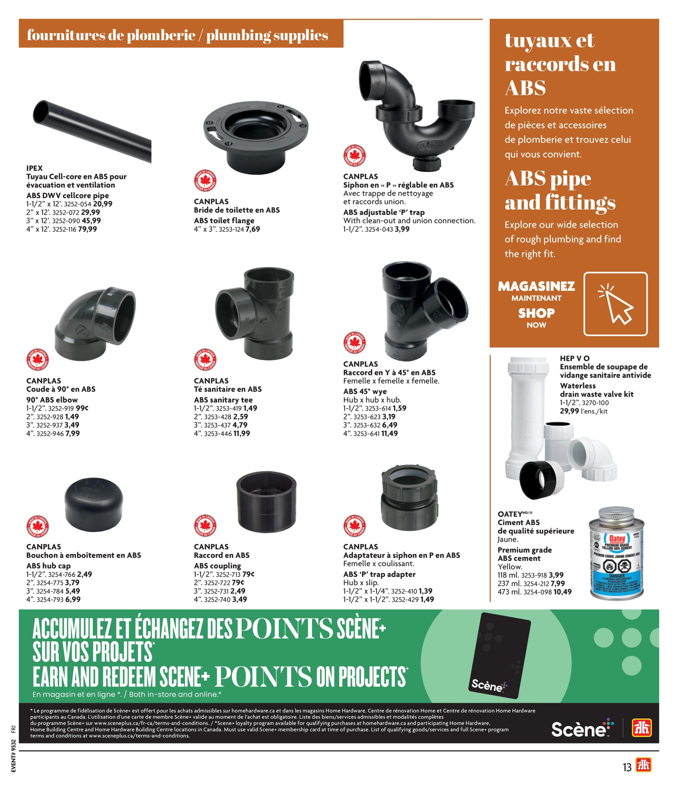 Circulaire Home Hardware Guide De Construction — page 13, du 1 octobre au 30 janvier 2027