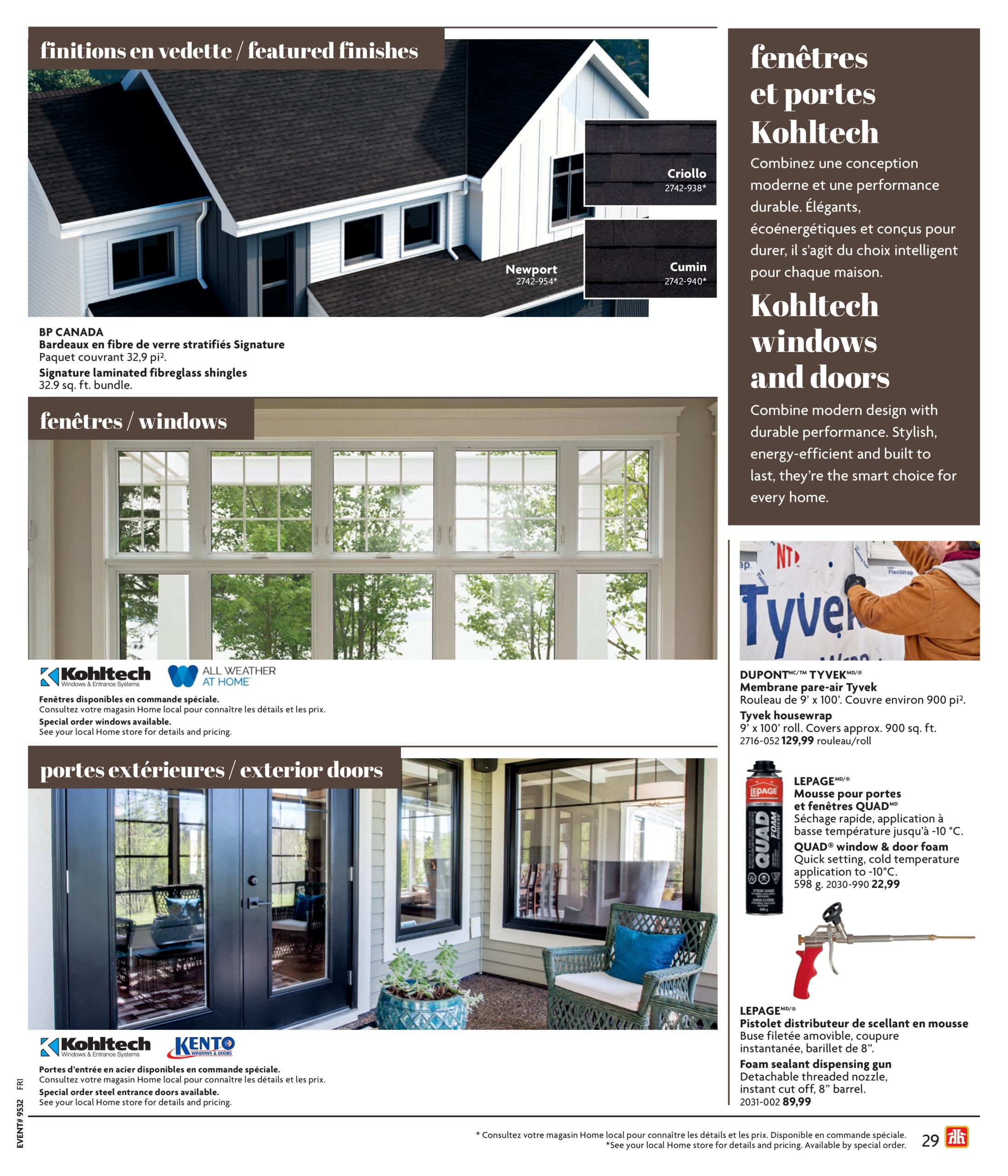 Circulaire Home Hardware Guide De Construction — page 29, du 1 octobre au 30 janvier 2027