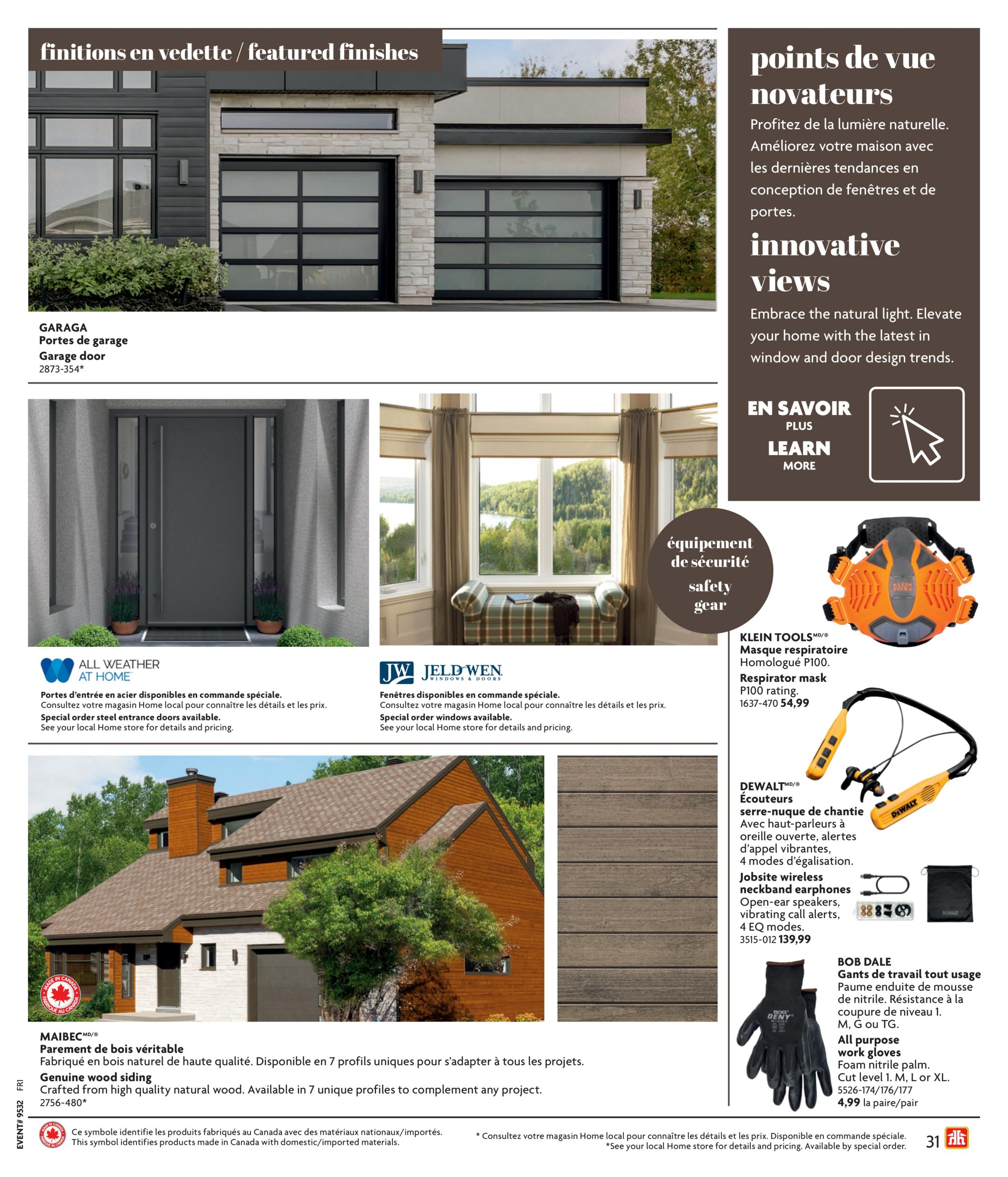 Circulaire Home Hardware Guide De Construction — page 31, du 1 octobre au 30 janvier 2027