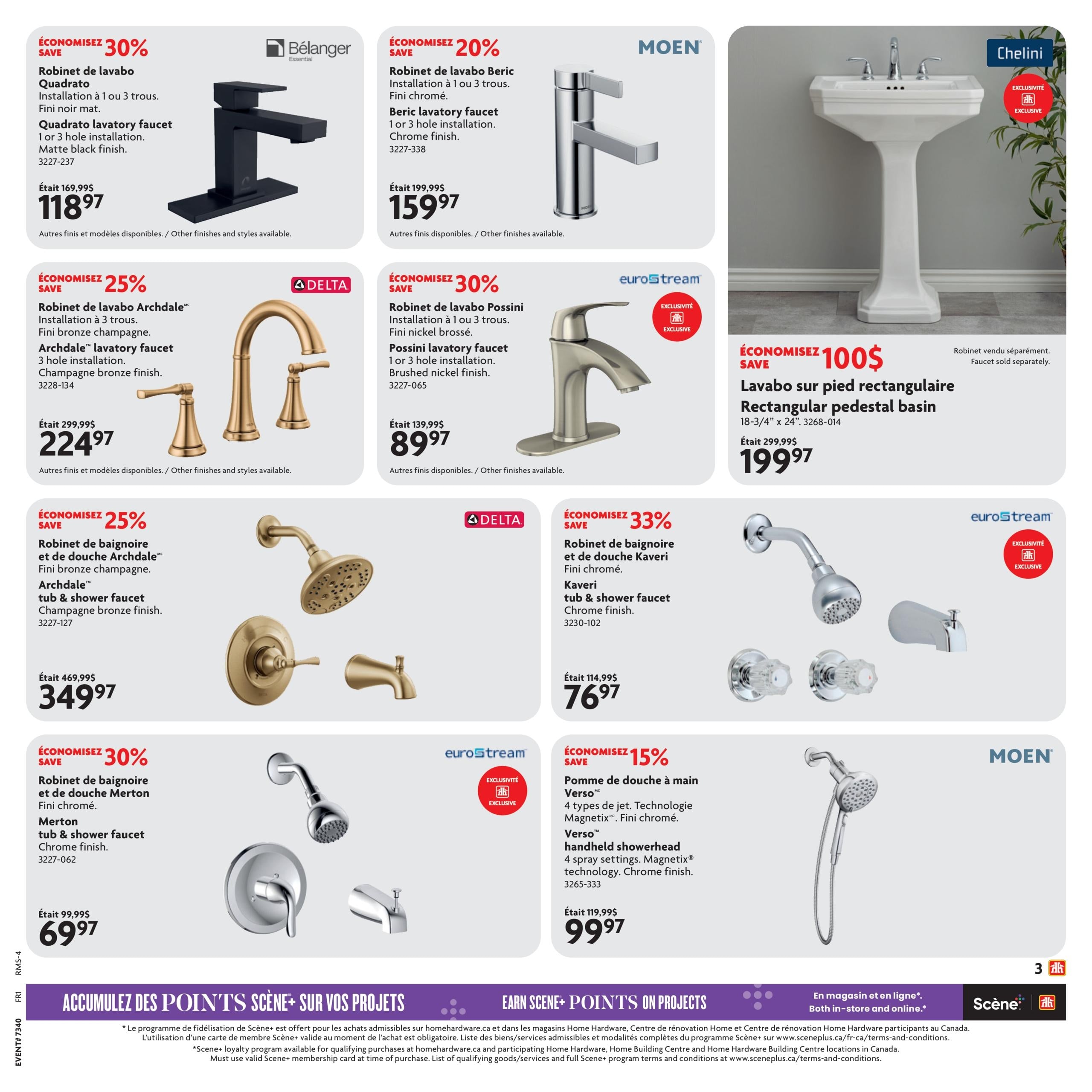 Circulaire Home Hardware Solde Ultime Salle De Bain — page 3, du 1 au 28 octobre 2026