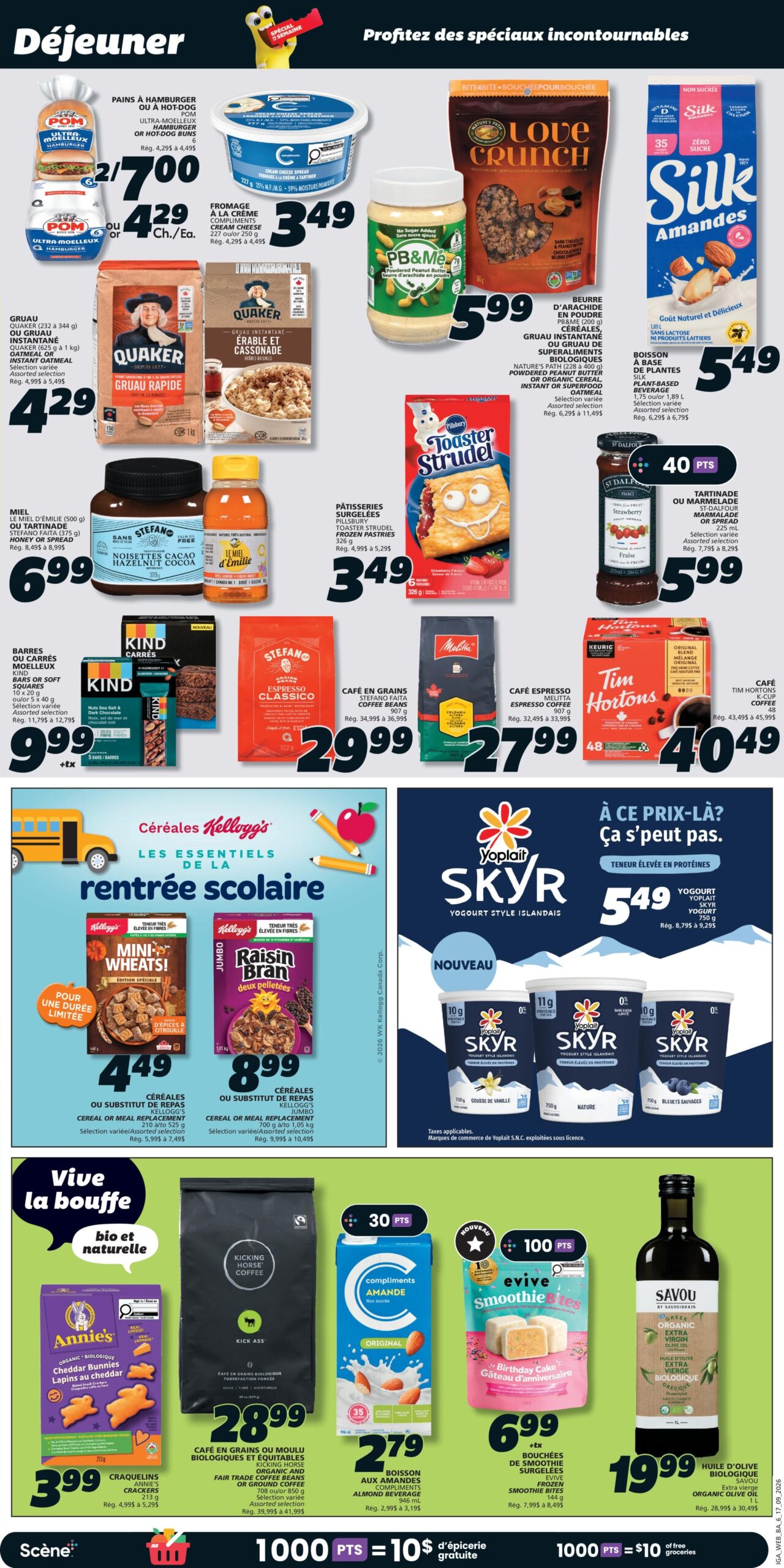 Circulaire IGA Coop Nouveau-Brunswick — page 9, du 17 au 23 septembre 2026
