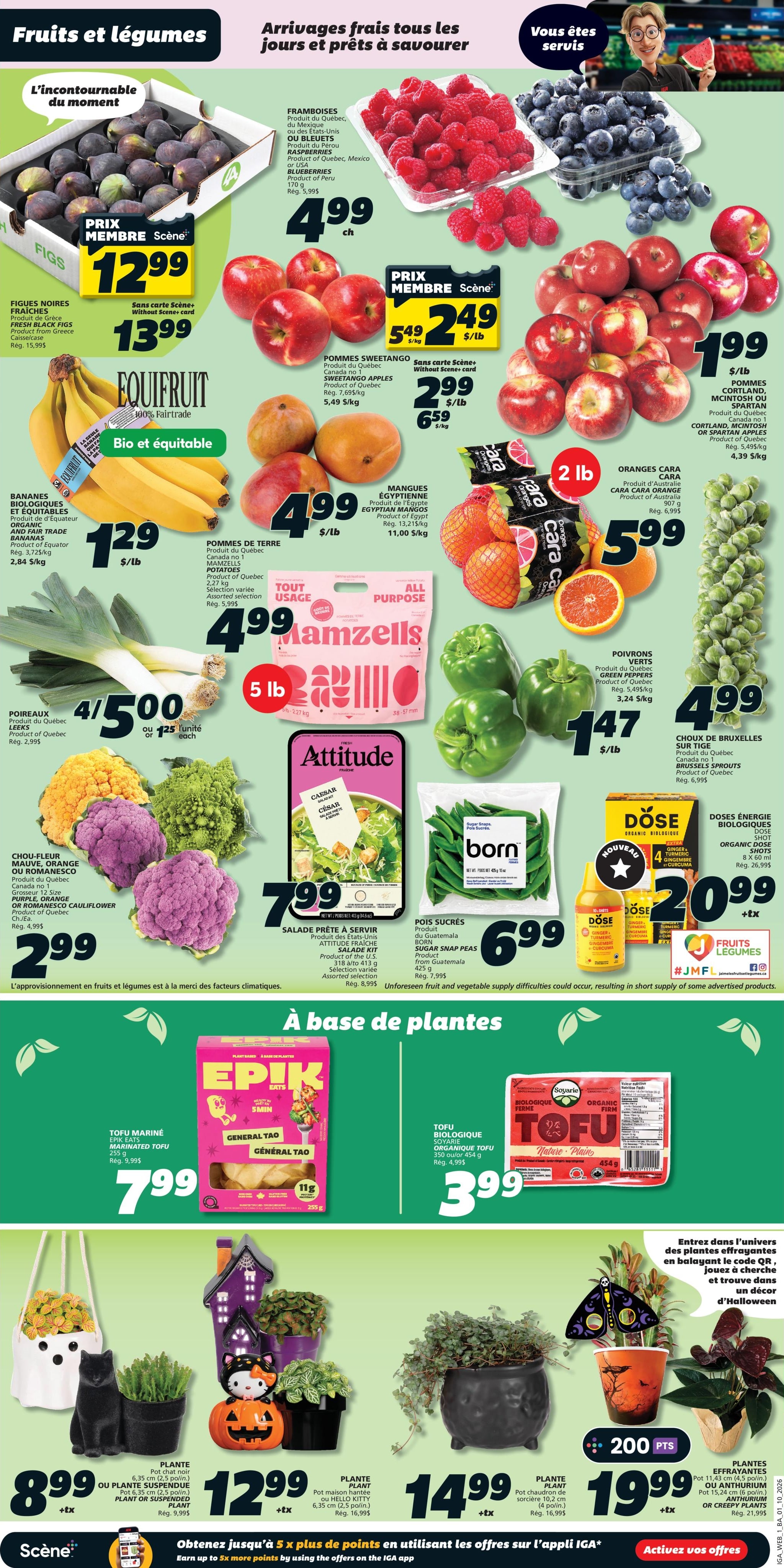 Circulaire IGA Coop Nouveau-Brunswick — page 3, du 1 au 7 octobre 2026