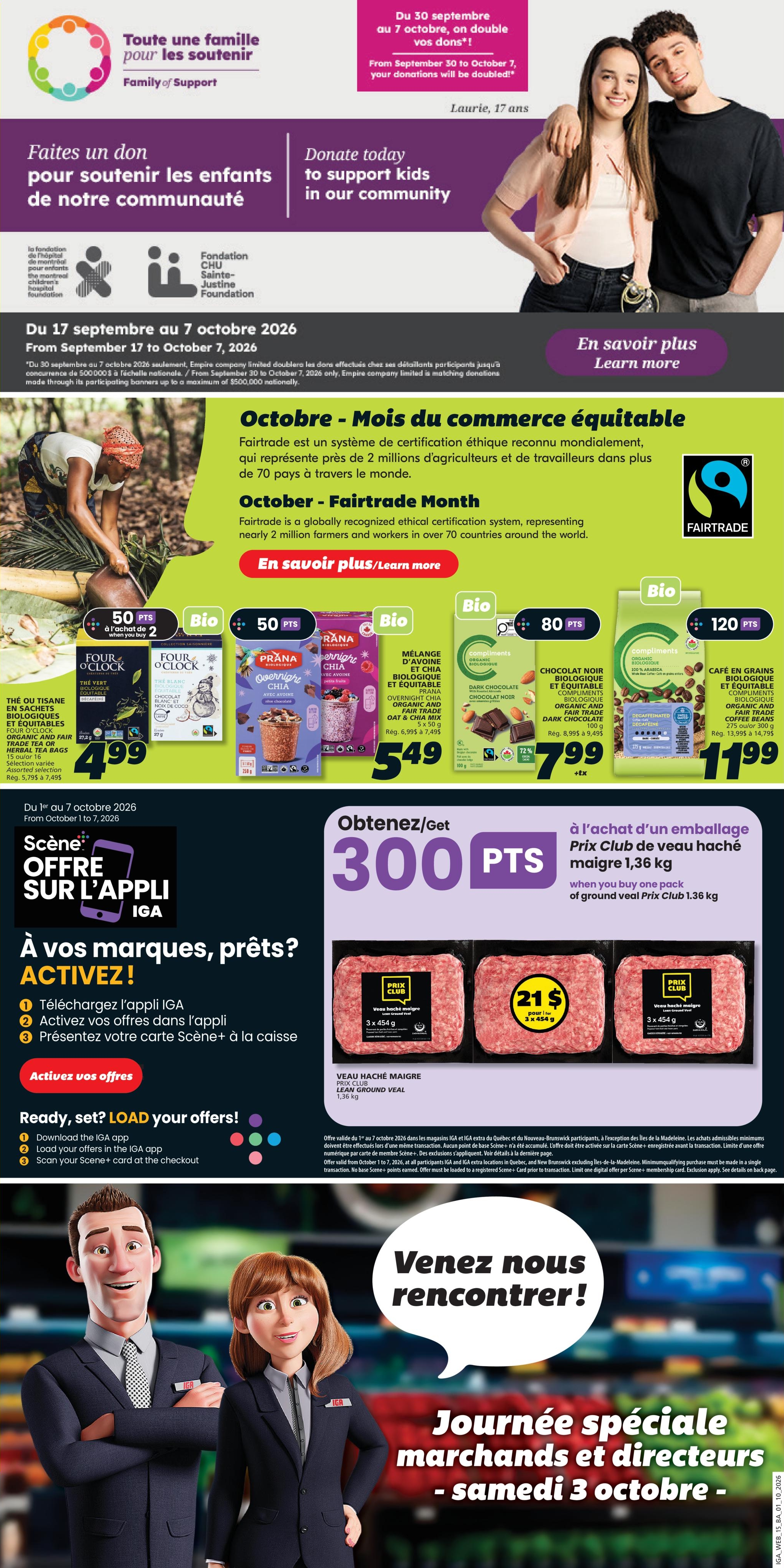Circulaire IGA Coop Nouveau-Brunswick — page 18, du 1 au 7 octobre 2026