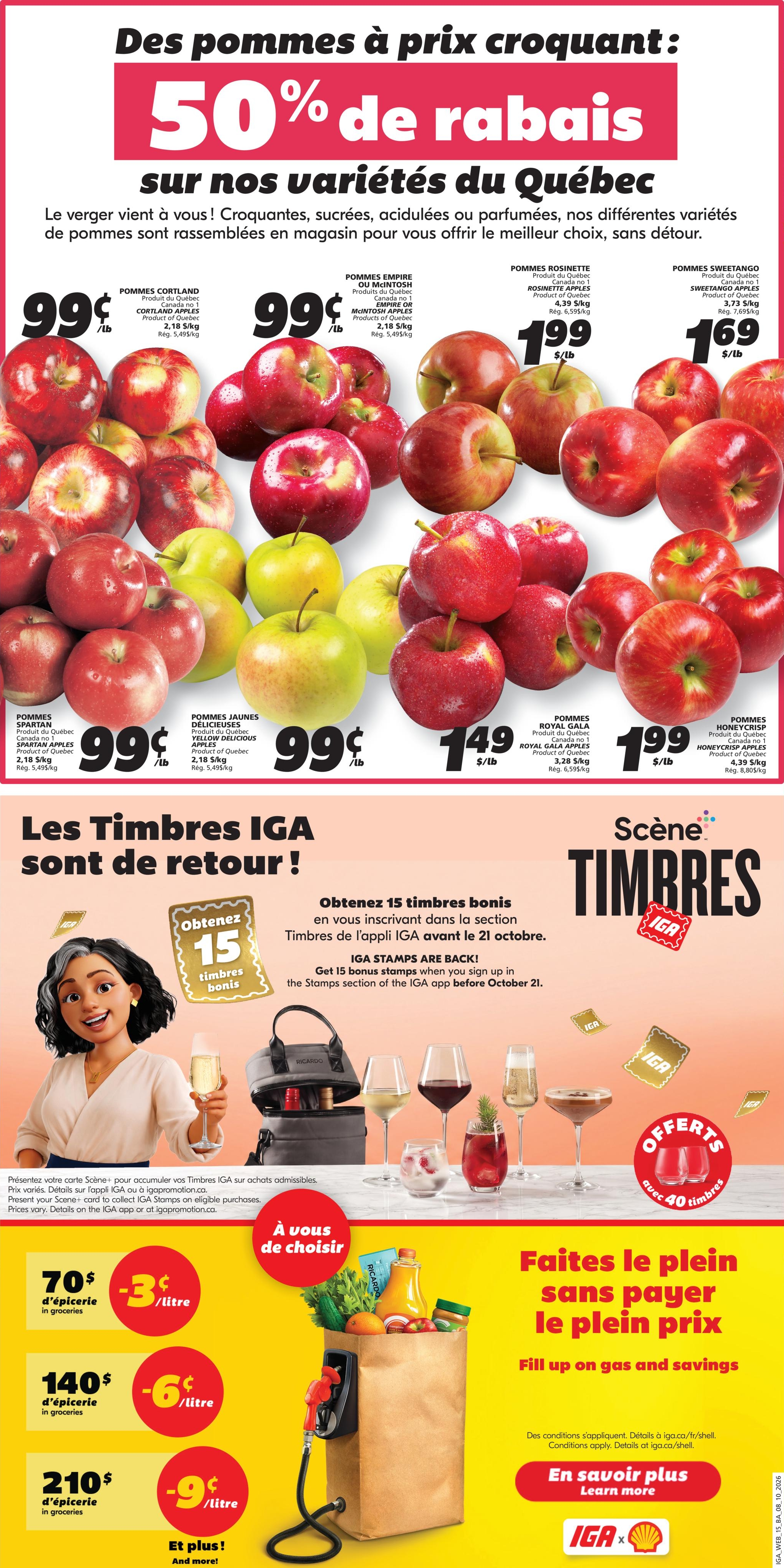 Circulaire IGA Coop Nouveau-Brunswick — page 3, du 8 au 14 octobre 2026