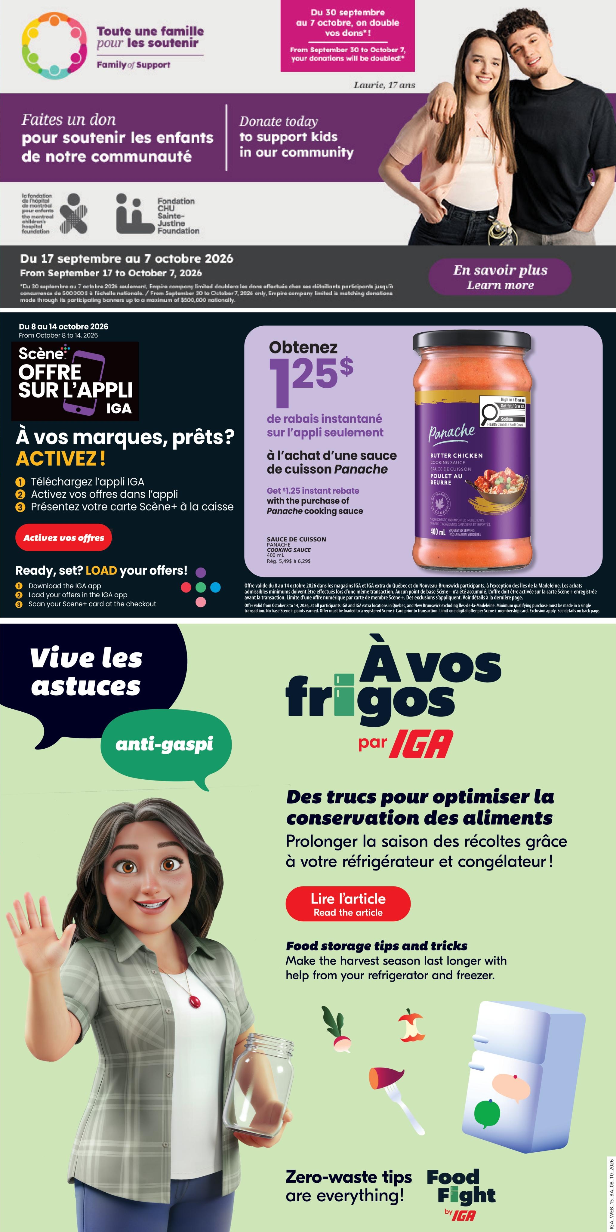 Circulaire IGA Coop Nouveau-Brunswick — page 20, du 8 au 14 octobre 2026