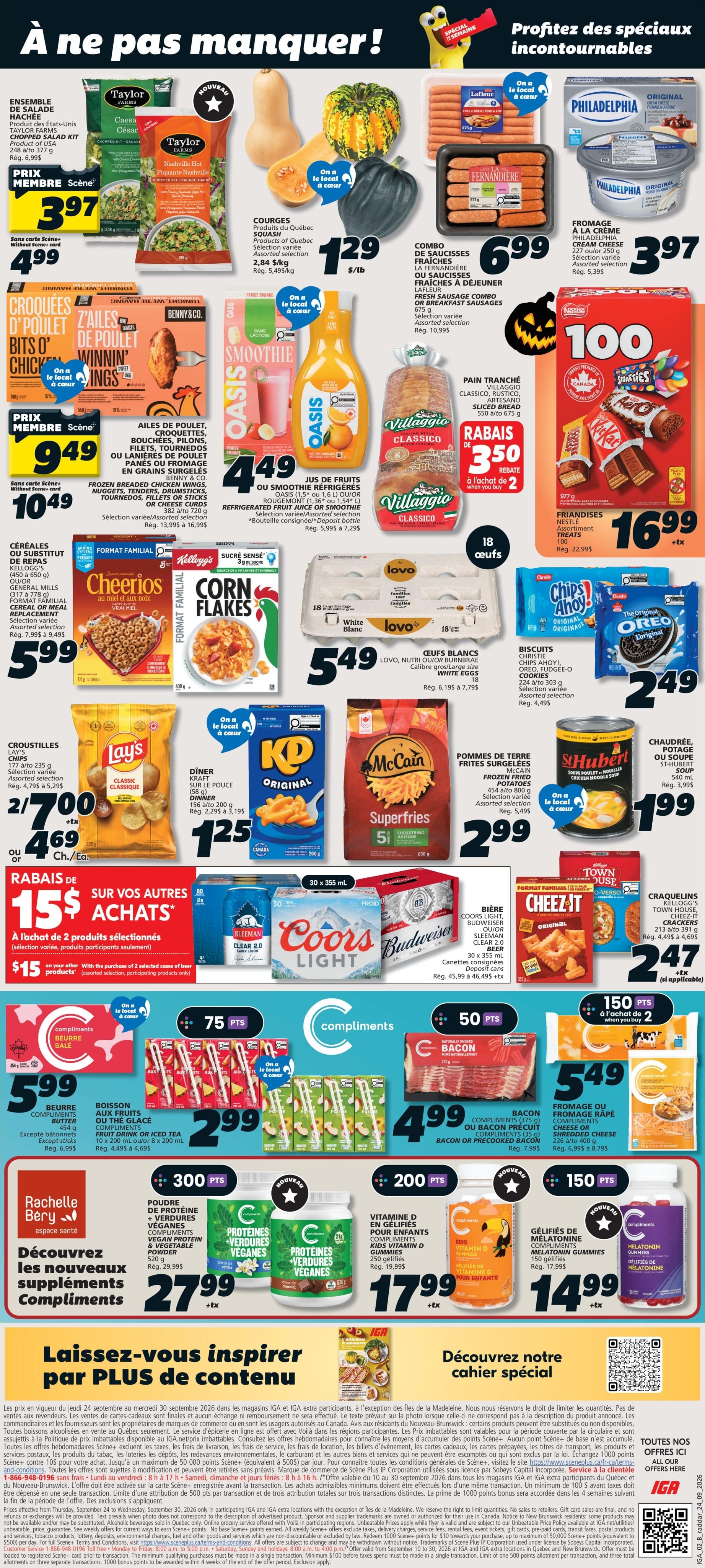 Circulaire Iga Epicerie — page 2, du 24 au 30 septembre 2026