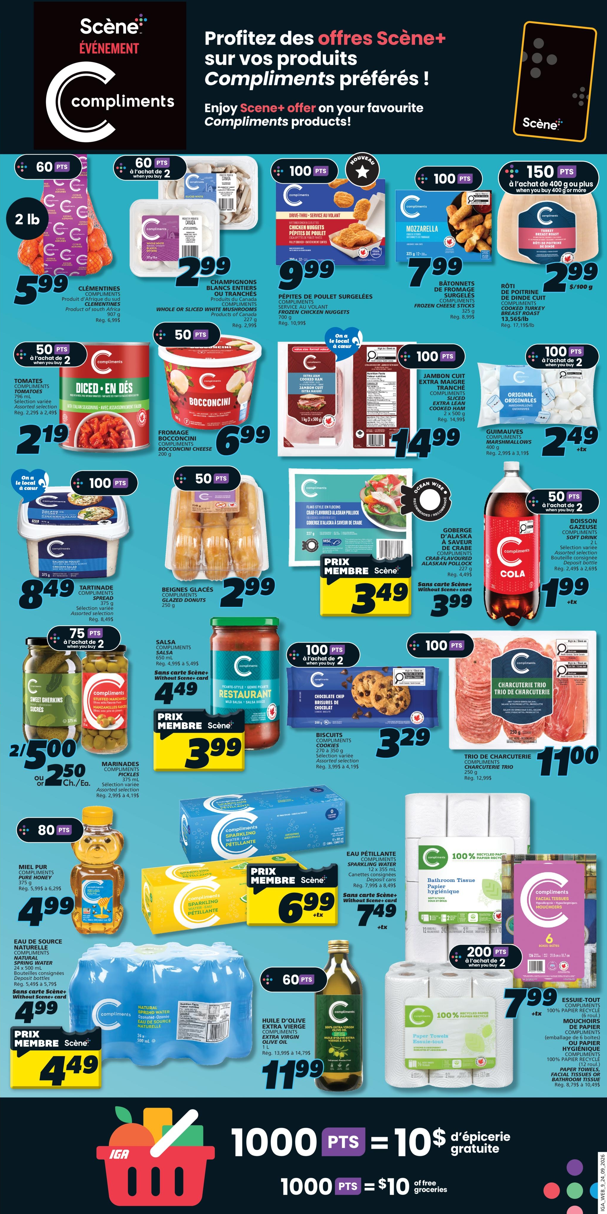Circulaire Iga Epicerie — page 12, du 24 au 30 septembre 2026