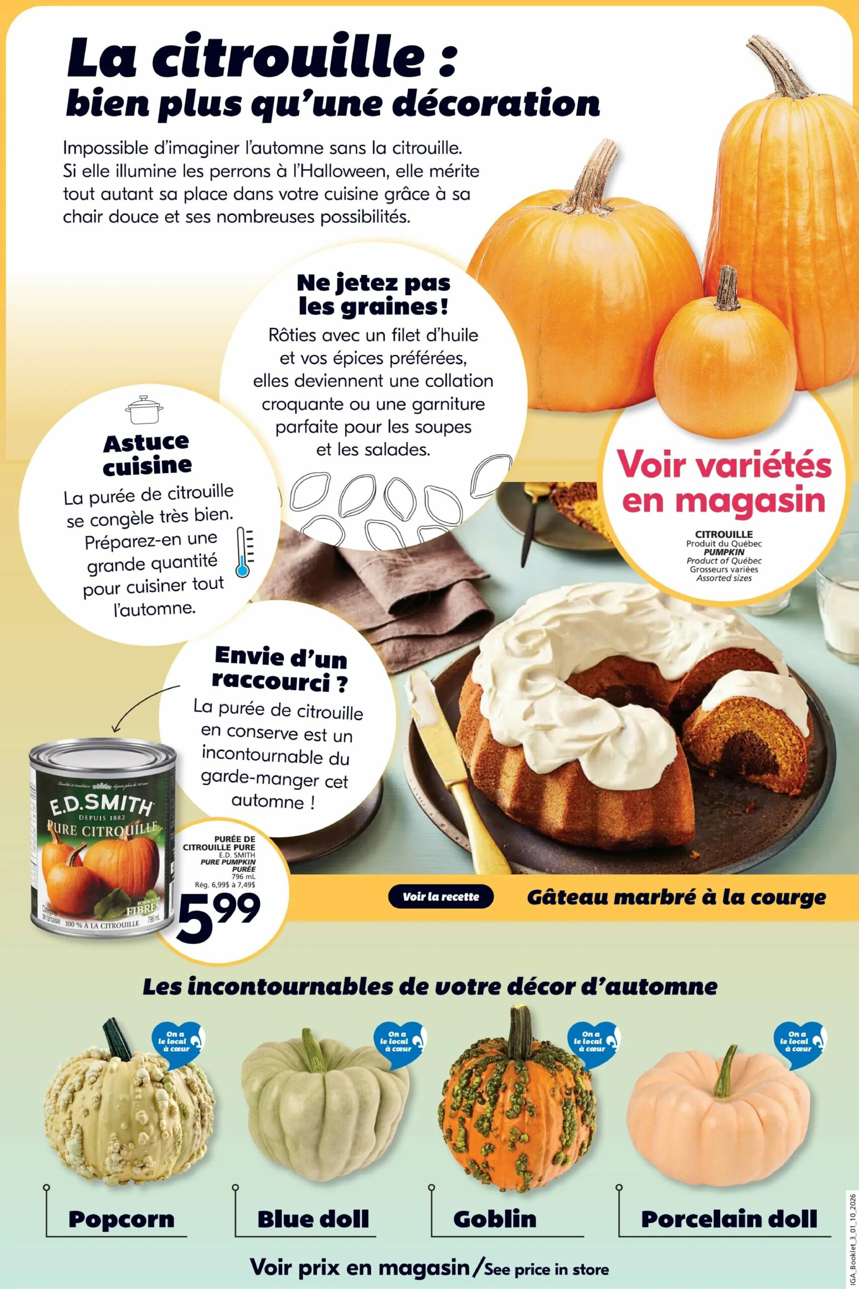 Circulaire IGA Automne — page 3, du 1 au 7 octobre 2026