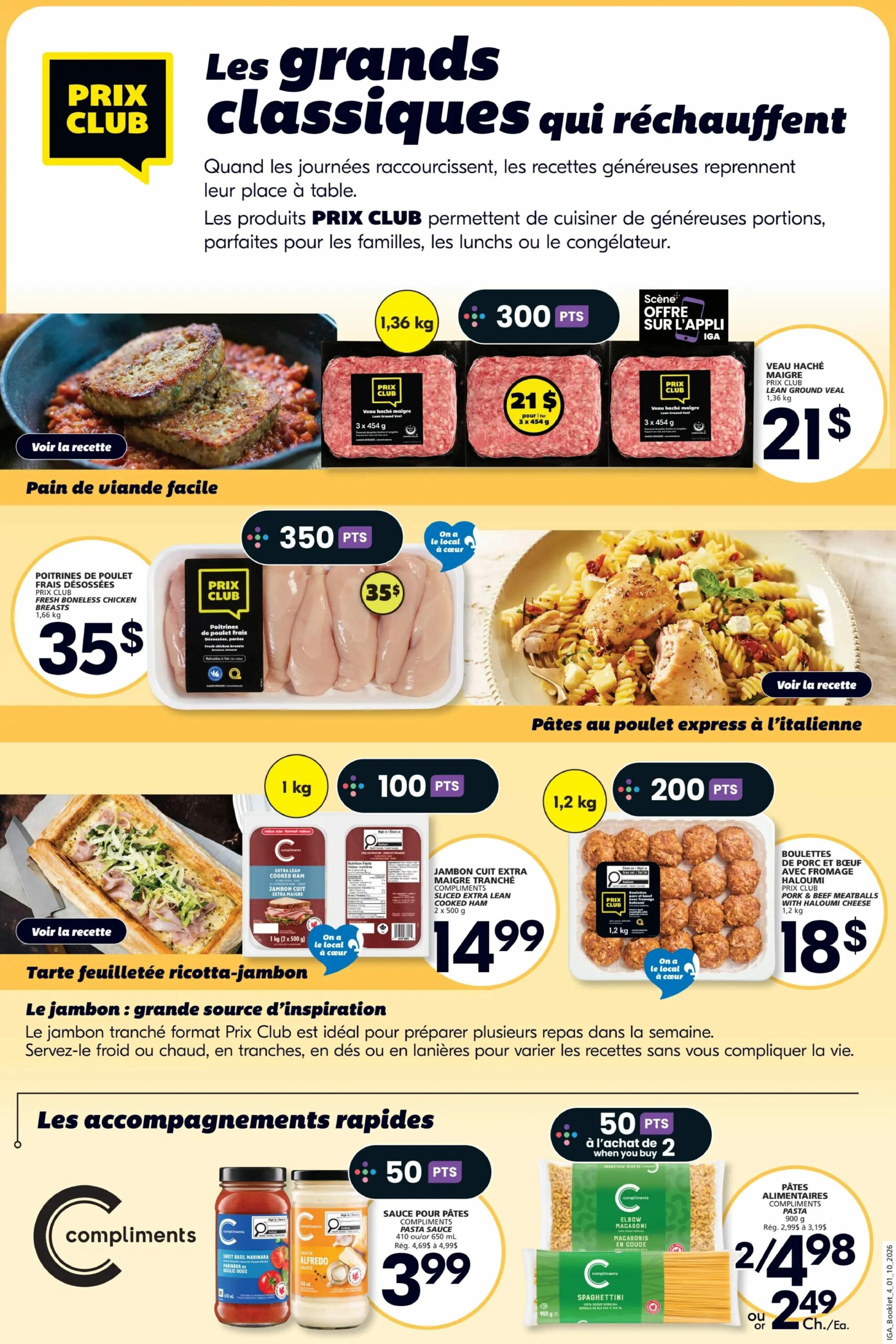 Circulaire IGA Automne — page 4, du 1 au 7 octobre 2026