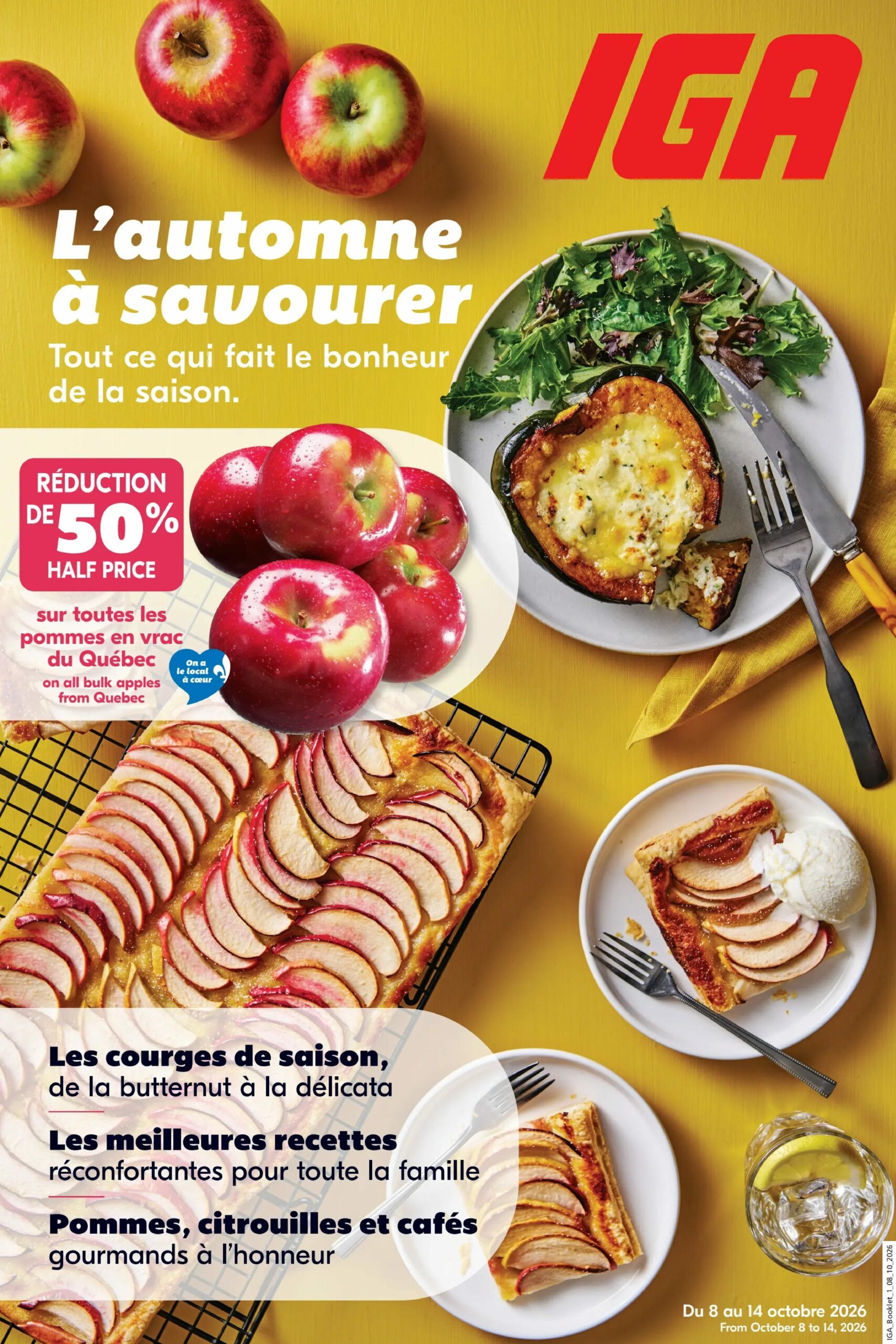 Circulaire IGA Automne — page 1, du 8 au 14 octobre 2026