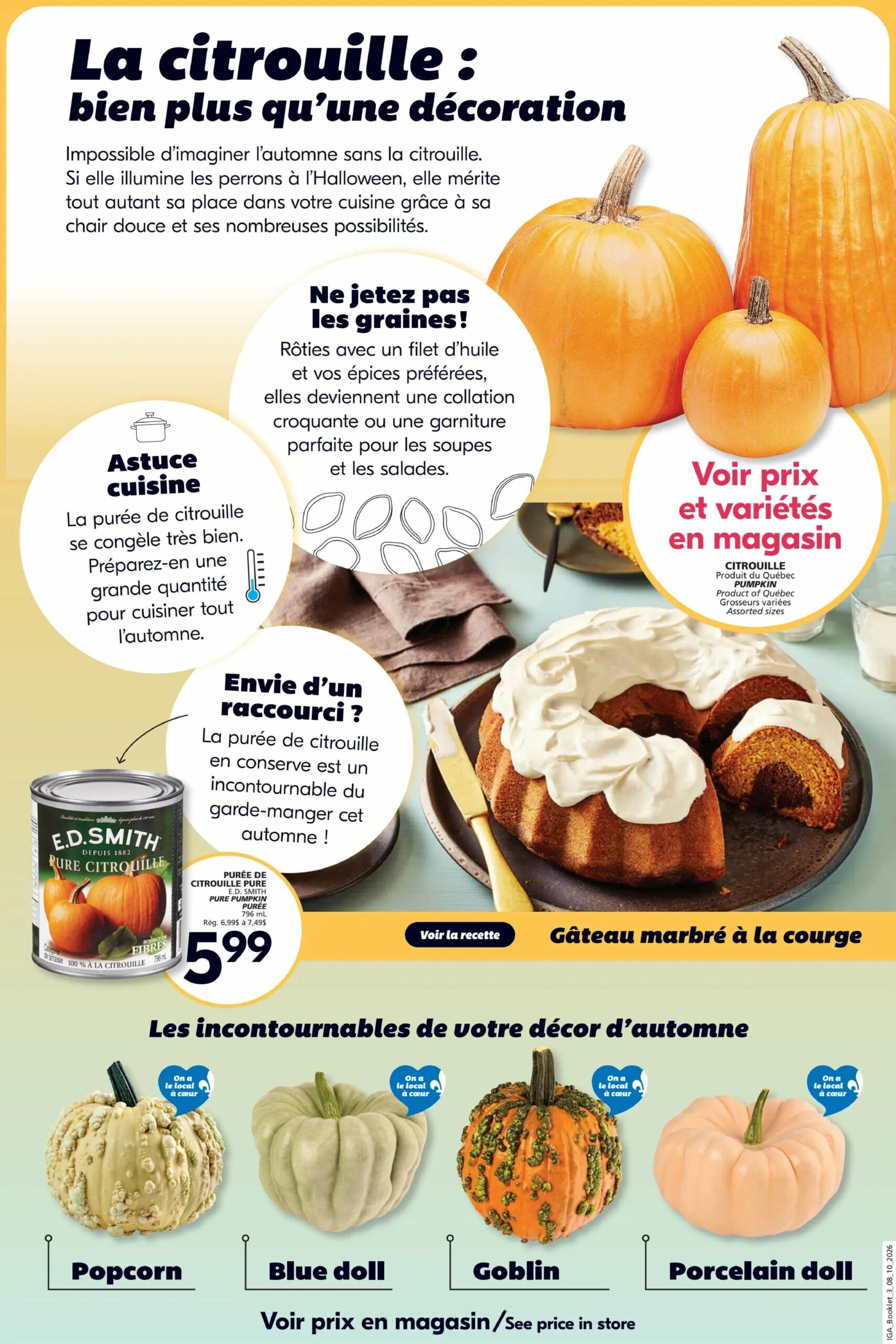 Circulaire IGA Automne — page 3, du 8 au 14 octobre 2026