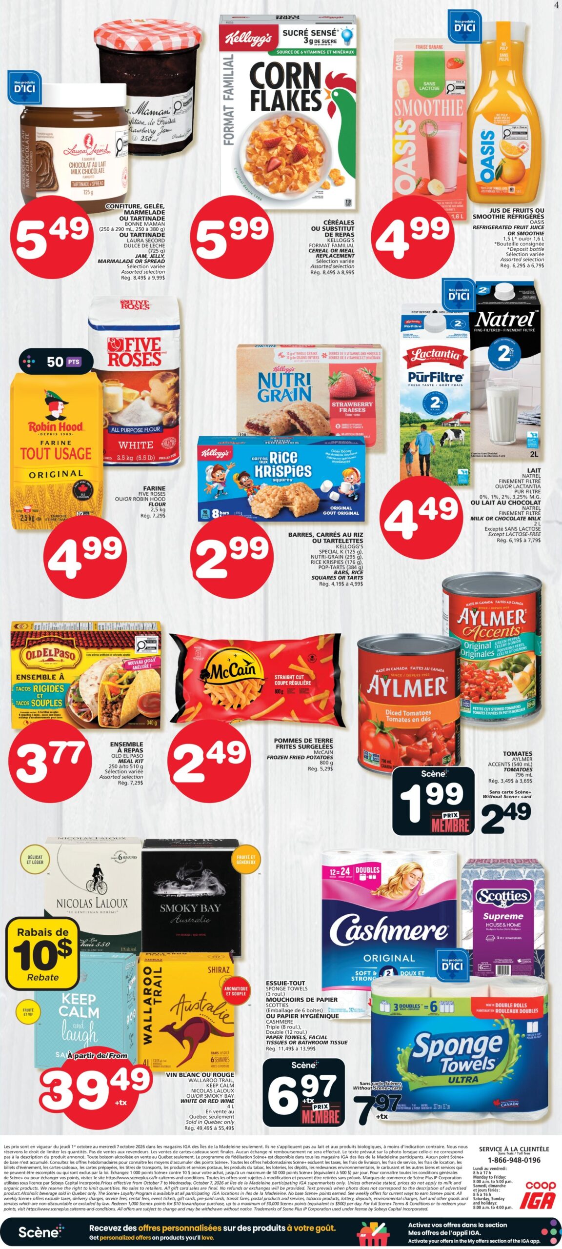 Circulaire IGA Coop Iles De La Madeleine — page 2, du 1 au 7 octobre 2026