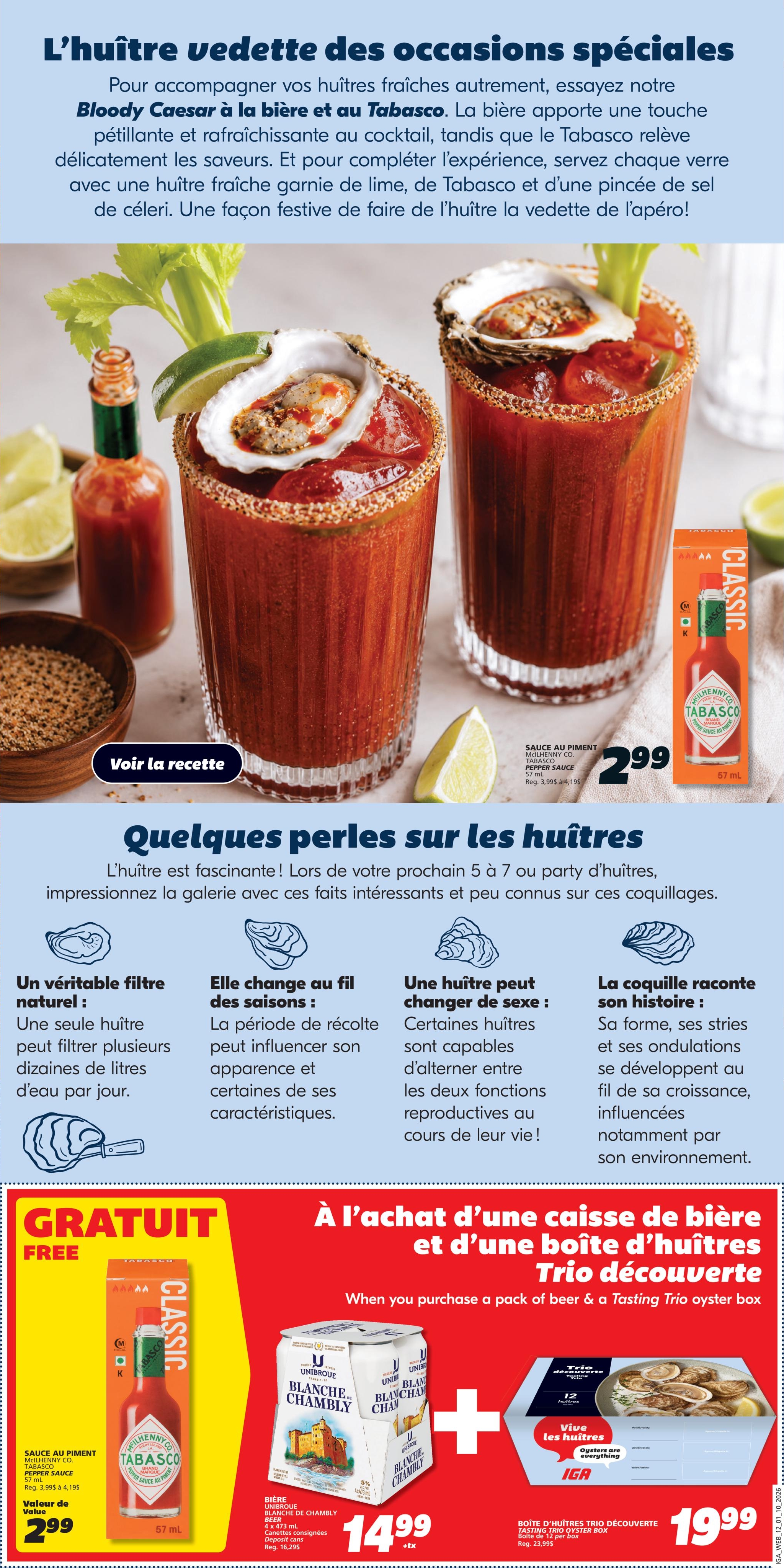 Circulaire IGA Epicerie — page 10, du 1 au 7 octobre 2026
