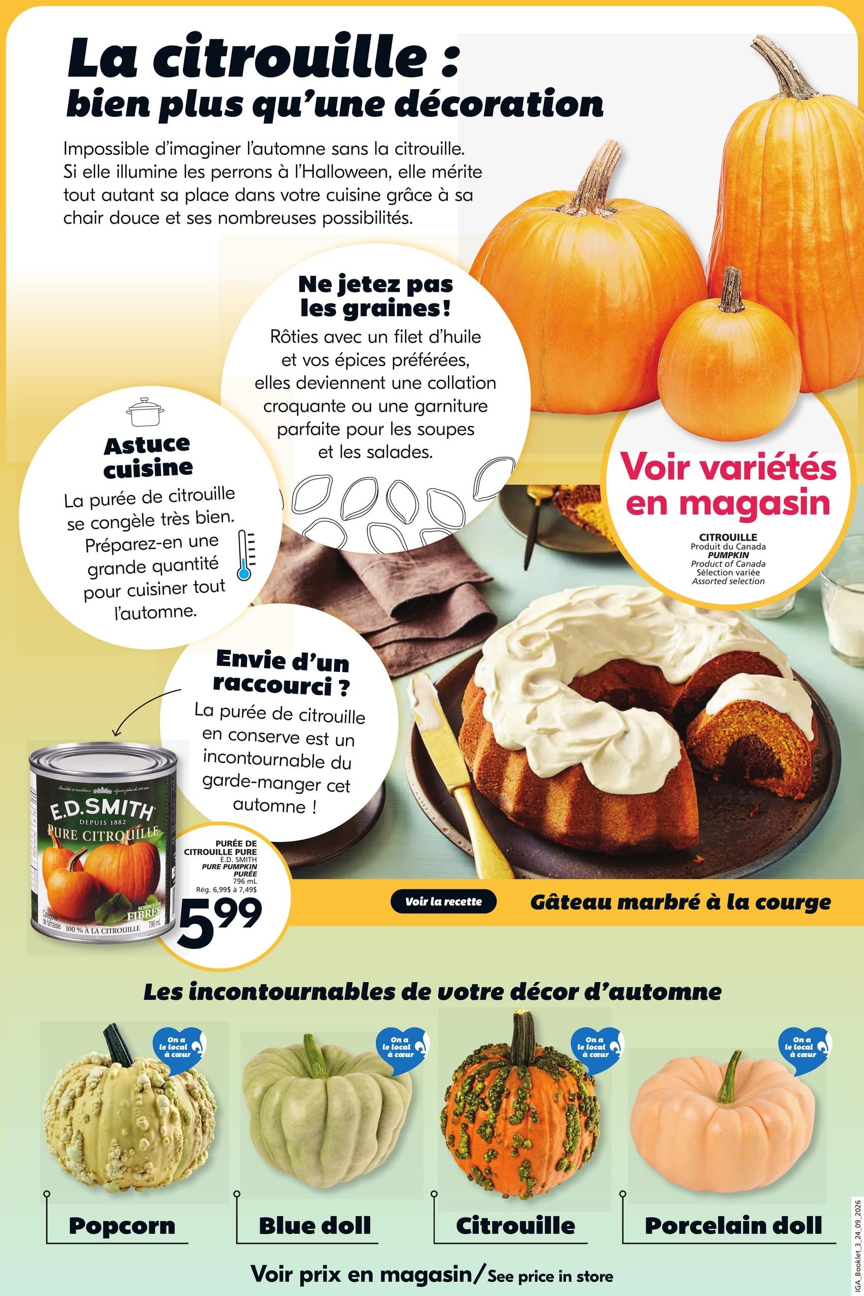 Circulaire IGA L Automne A Savourer — page 3, du 24 septembre au 14 octobre 2026