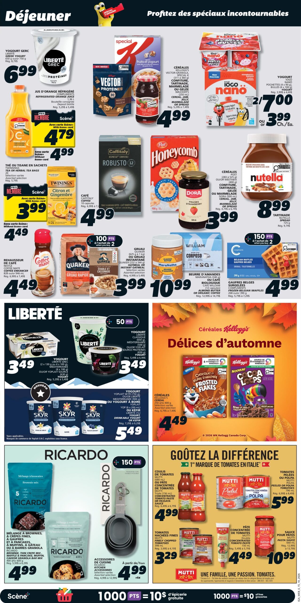 Circulaire IGA Nouveau Brunswick — page 9, du 15 au 21 octobre 2026