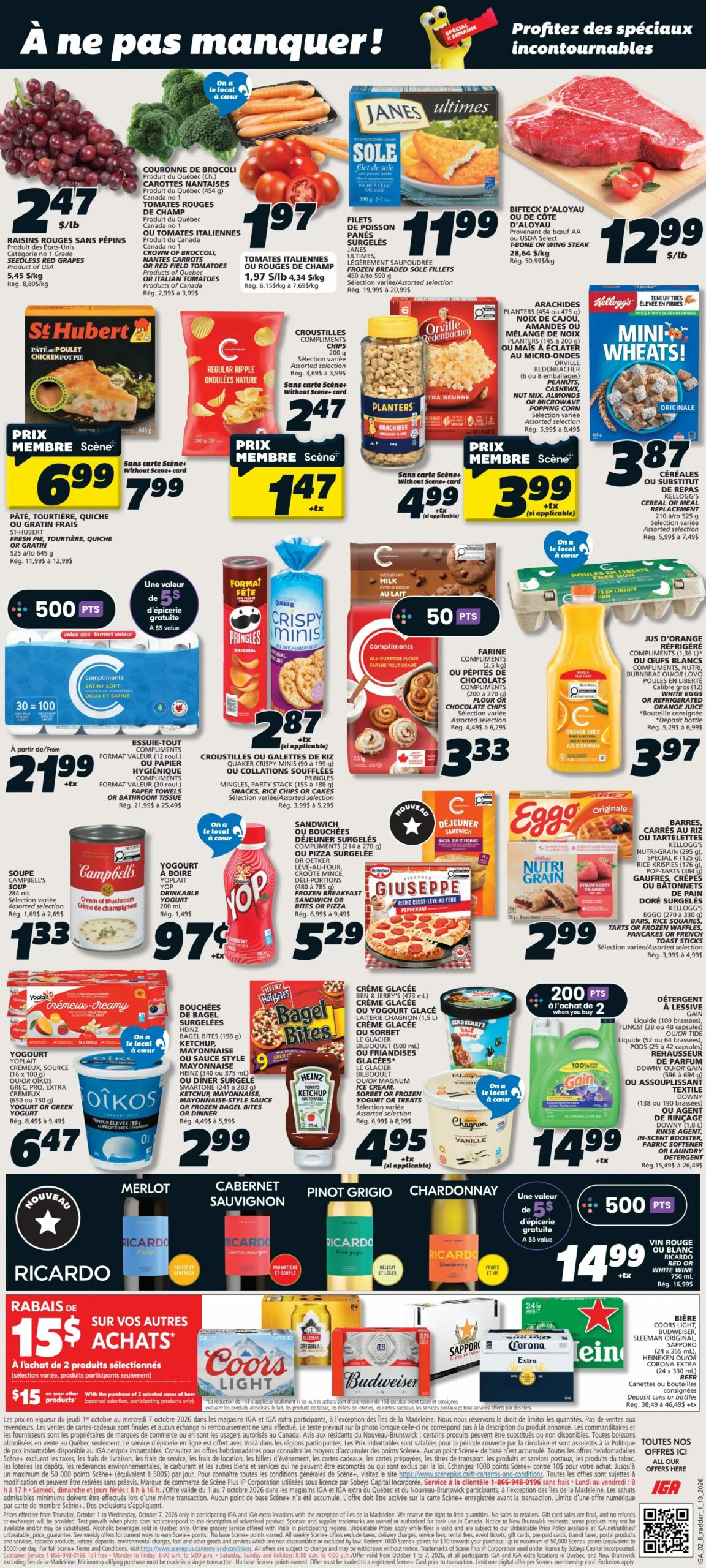 Circulaire IGA Quebec — page 2, du 1 au 7 octobre 2026