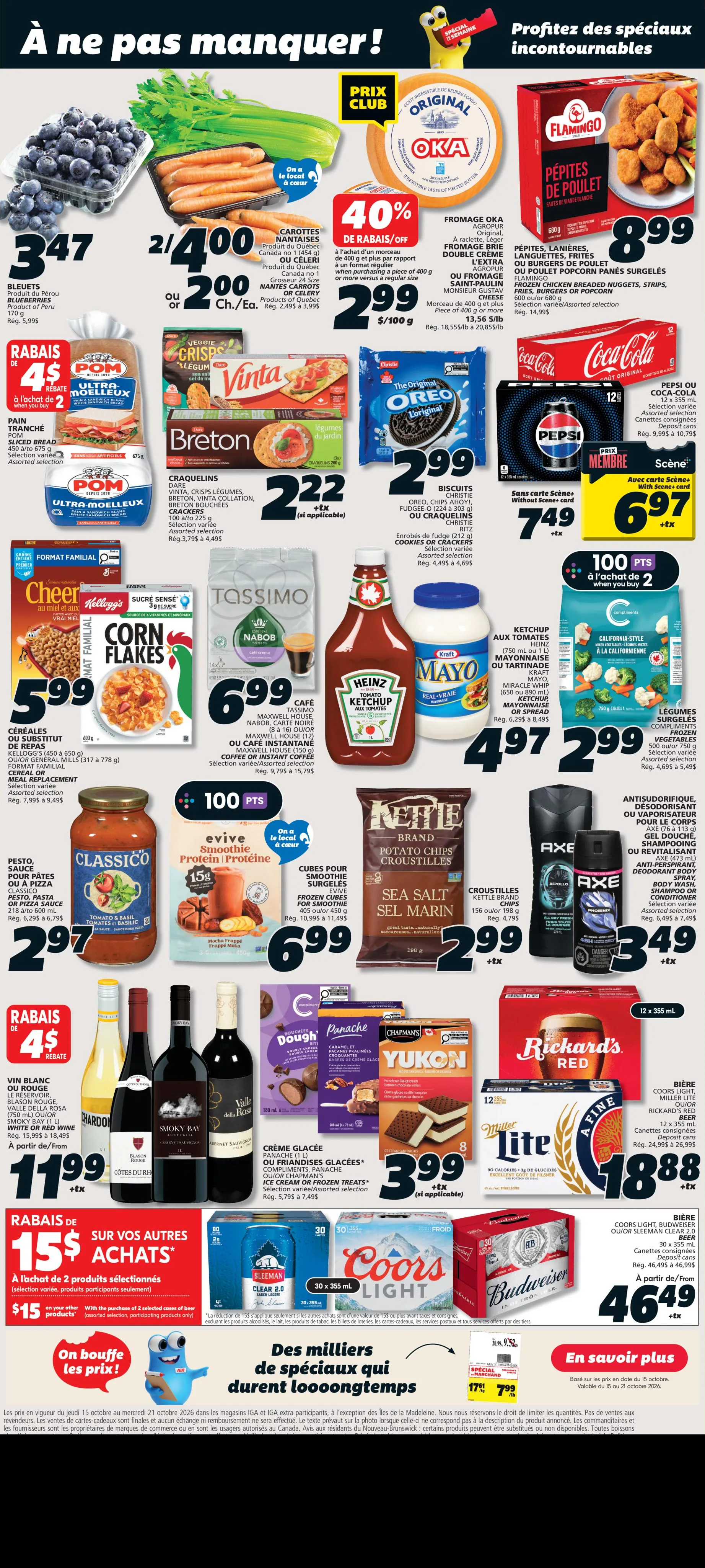 Circulaire IGA Quebec — page 2, du 15 au 21 octobre 2026