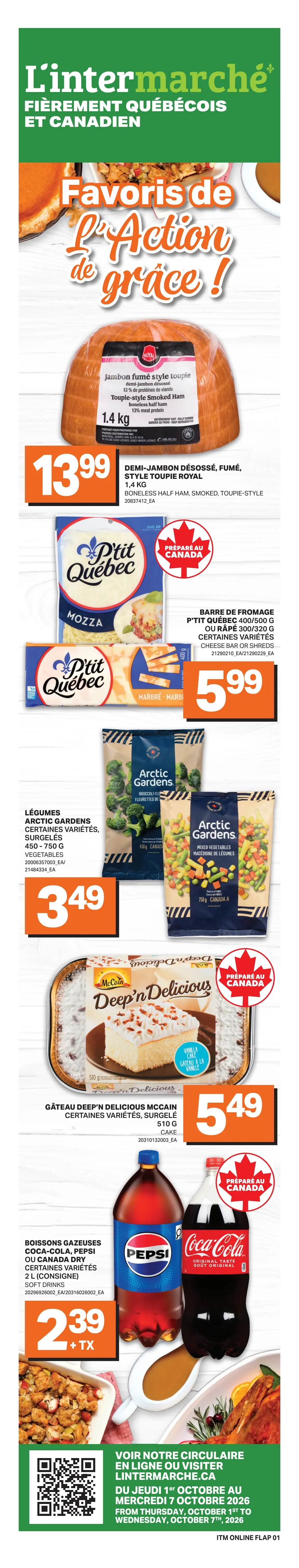 Circulaire L'intermarché — page 1, du 1 au 7 octobre 2026
