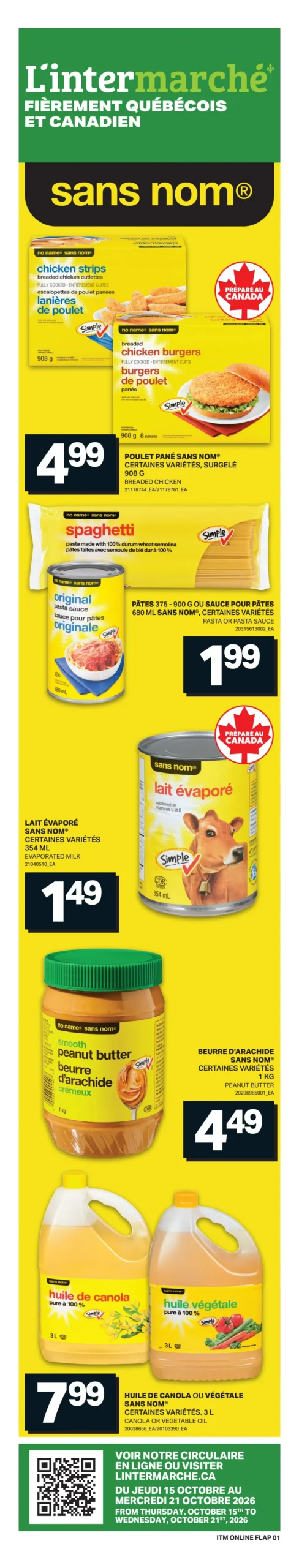 Circulaire L'intermarché — page 1, du 15 au 21 octobre 2026