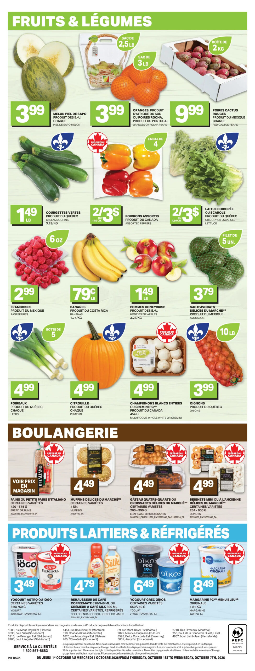 Circulaire L'intermarché Destination Fraicheur — page 11, du 1 au 7 octobre 2026