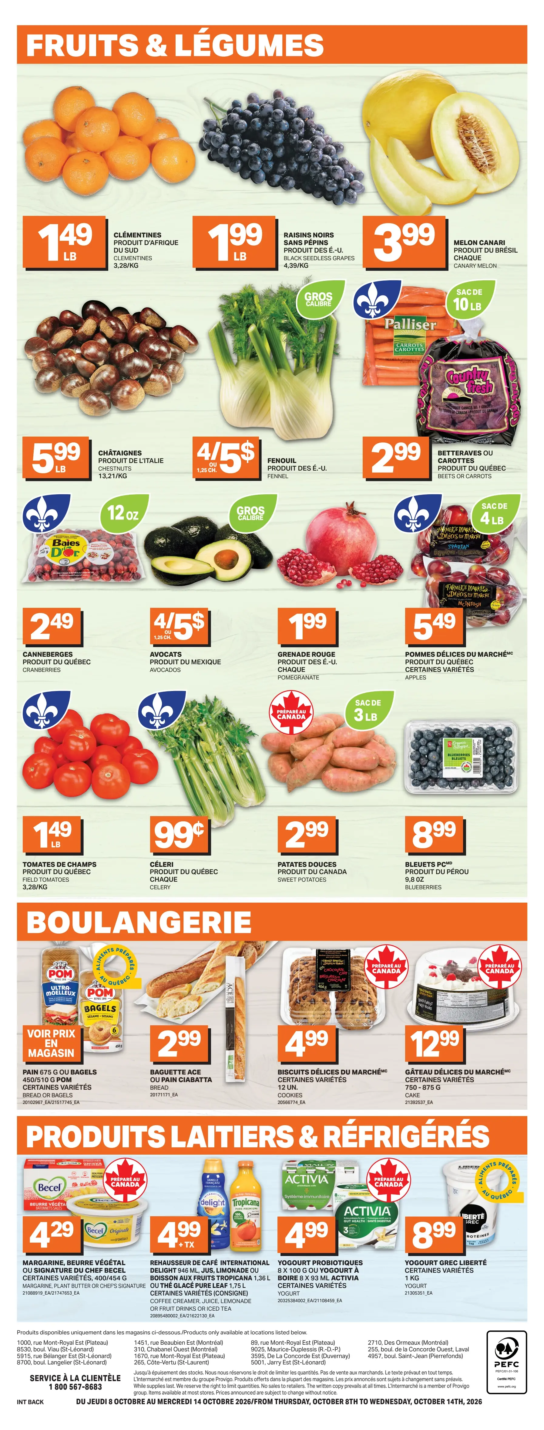 Circulaire L'intermarché Destination Fraicheur — page 12, du 8 au 14 octobre 2026
