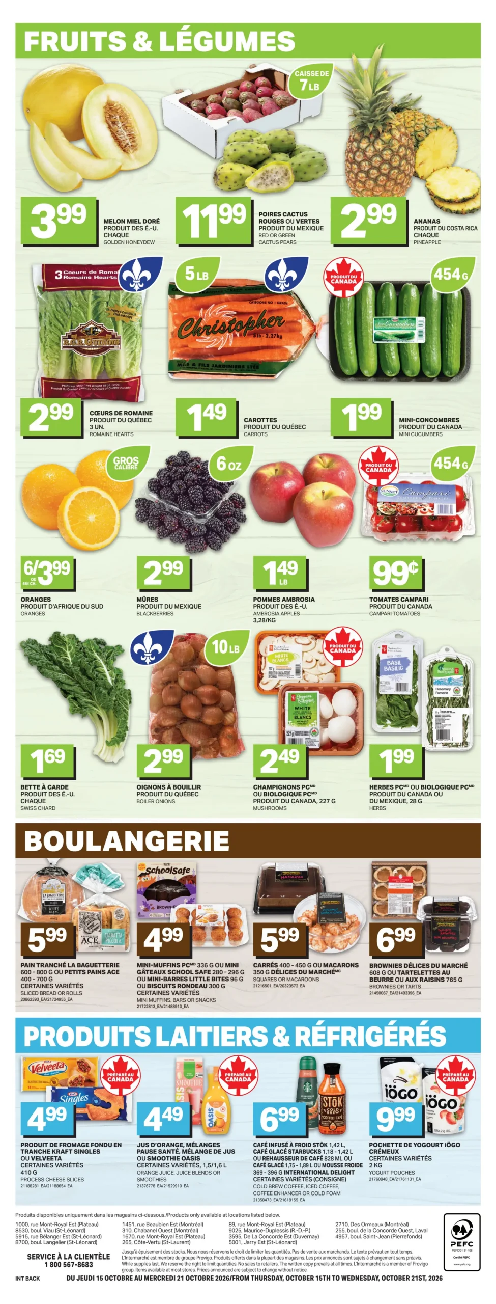 Circulaire L'intermarché Destination Fraicheur — page 6, du 15 au 21 octobre 2026