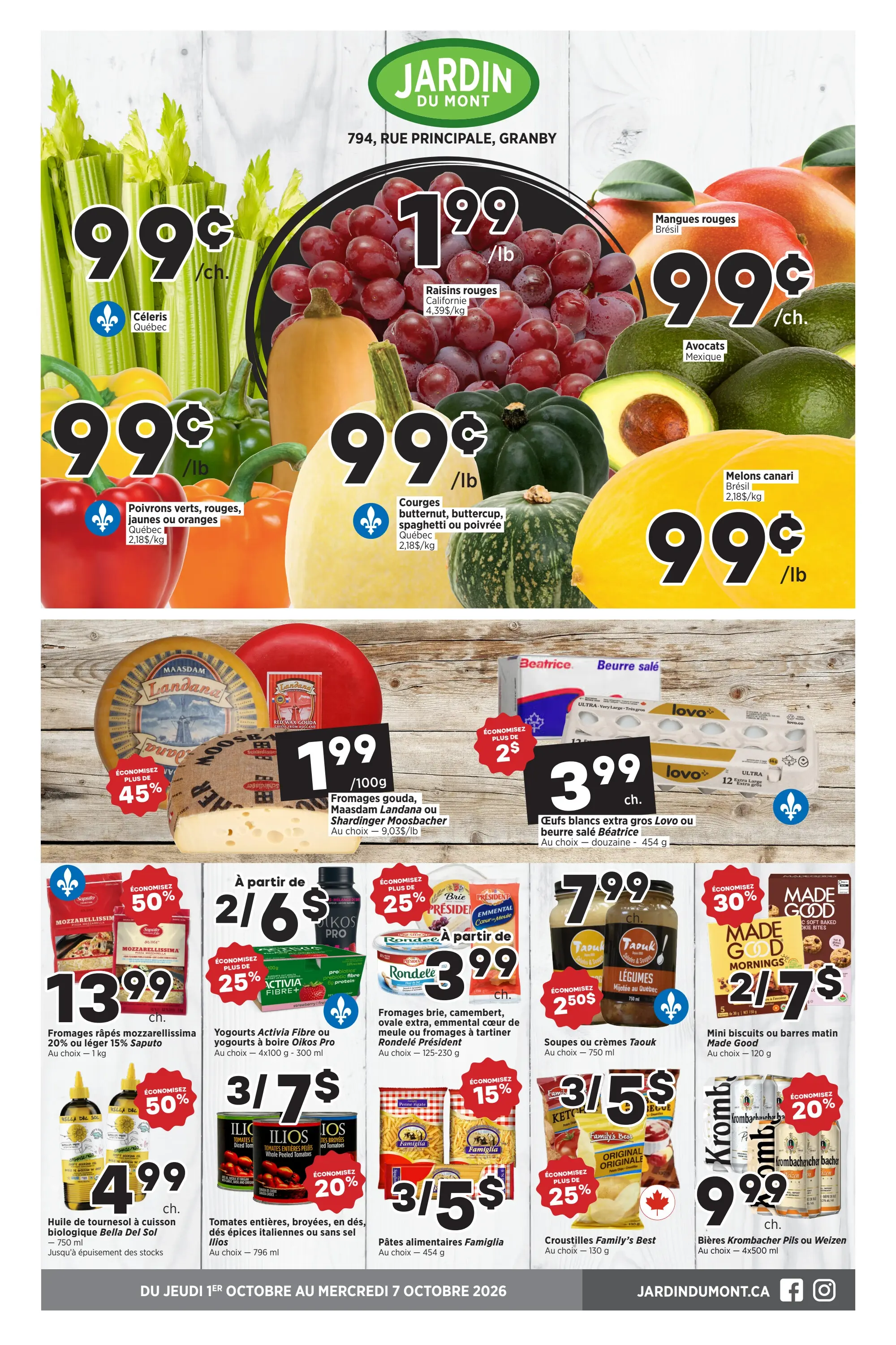 Circulaire Jardin du Mont — page 2, du 1 au 7 octobre 2026