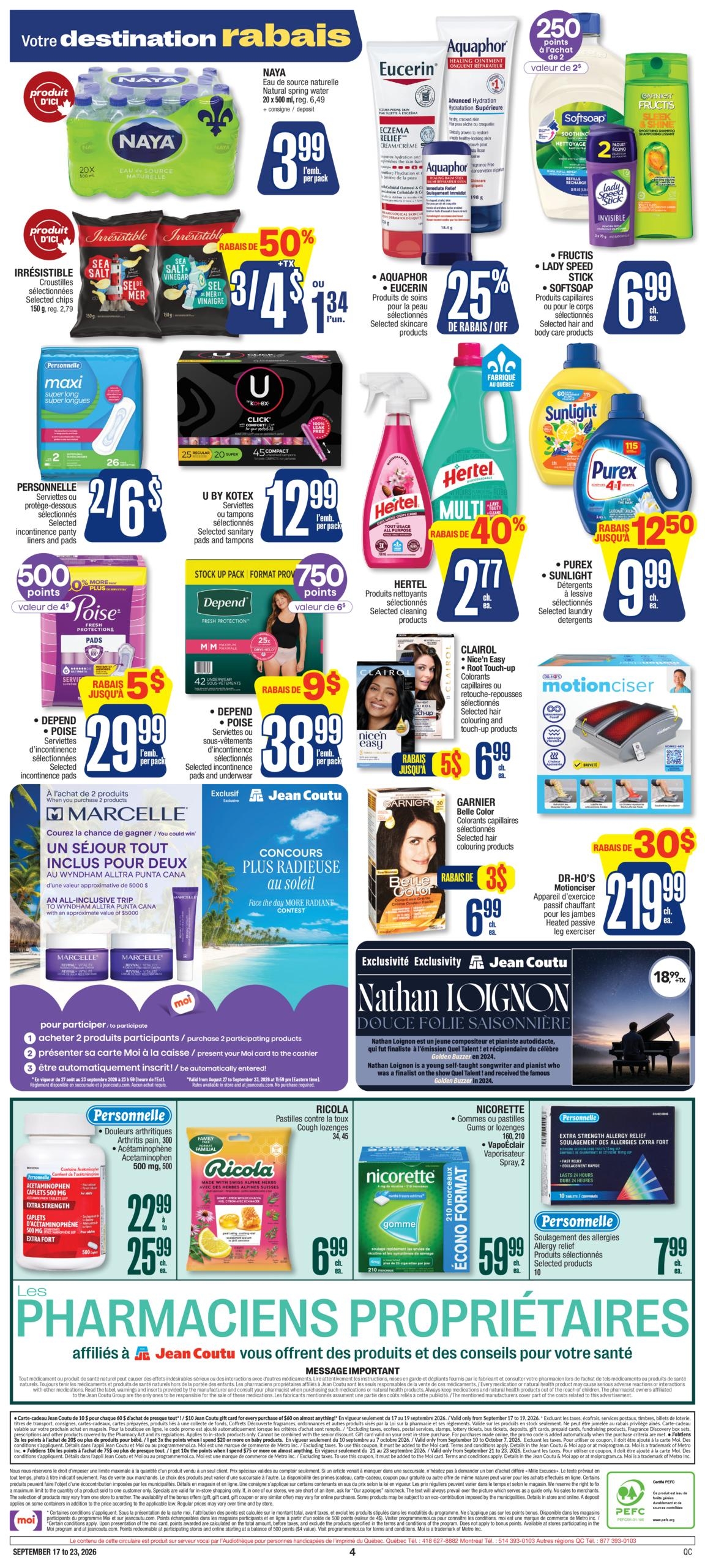 Circulaire Jean Coutu — page 3, du 17 au 23 septembre 2026